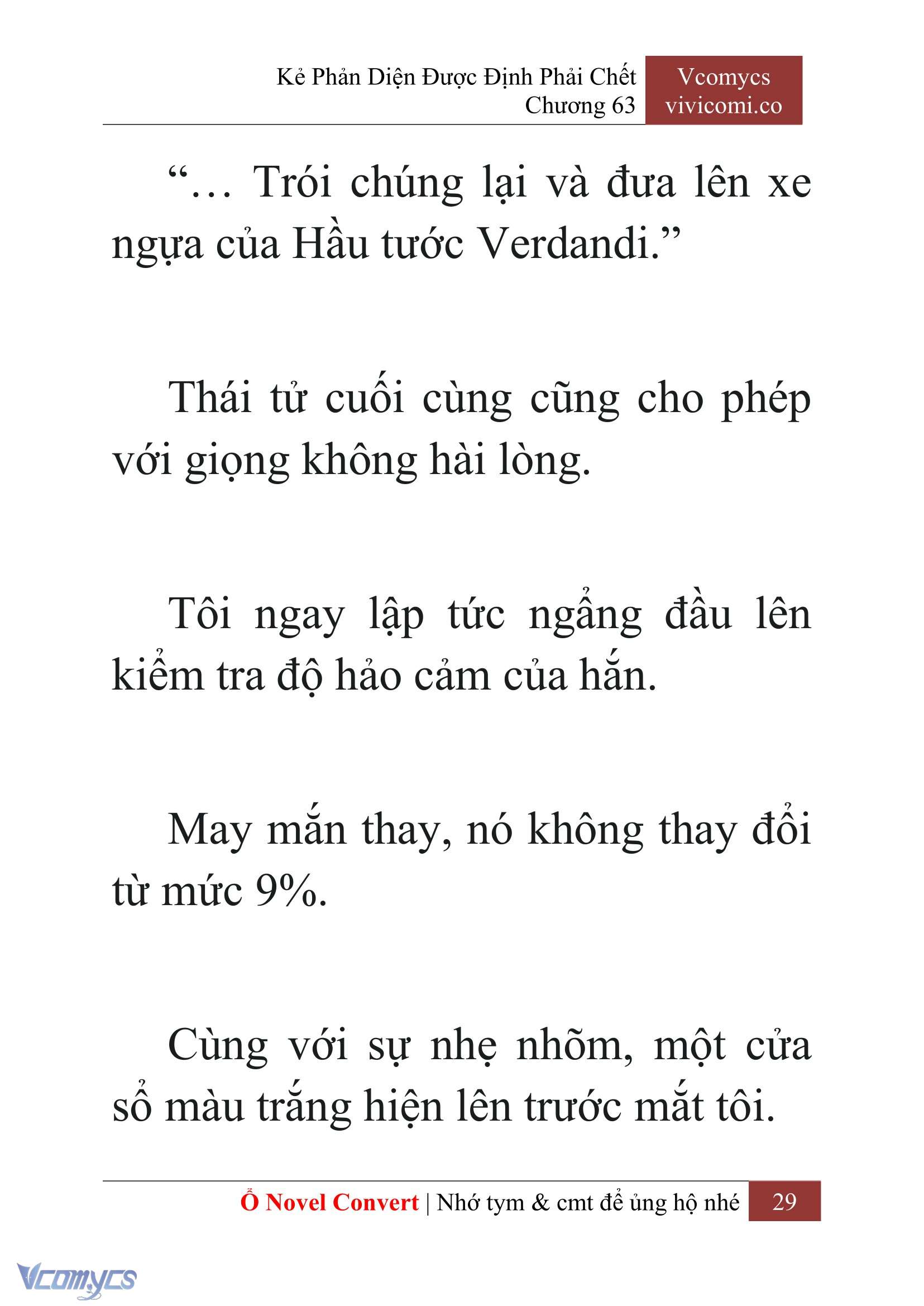 [Novel] Kẻ Phản Diện Được Định Phải Chết Chap 63 - Next Chap 64