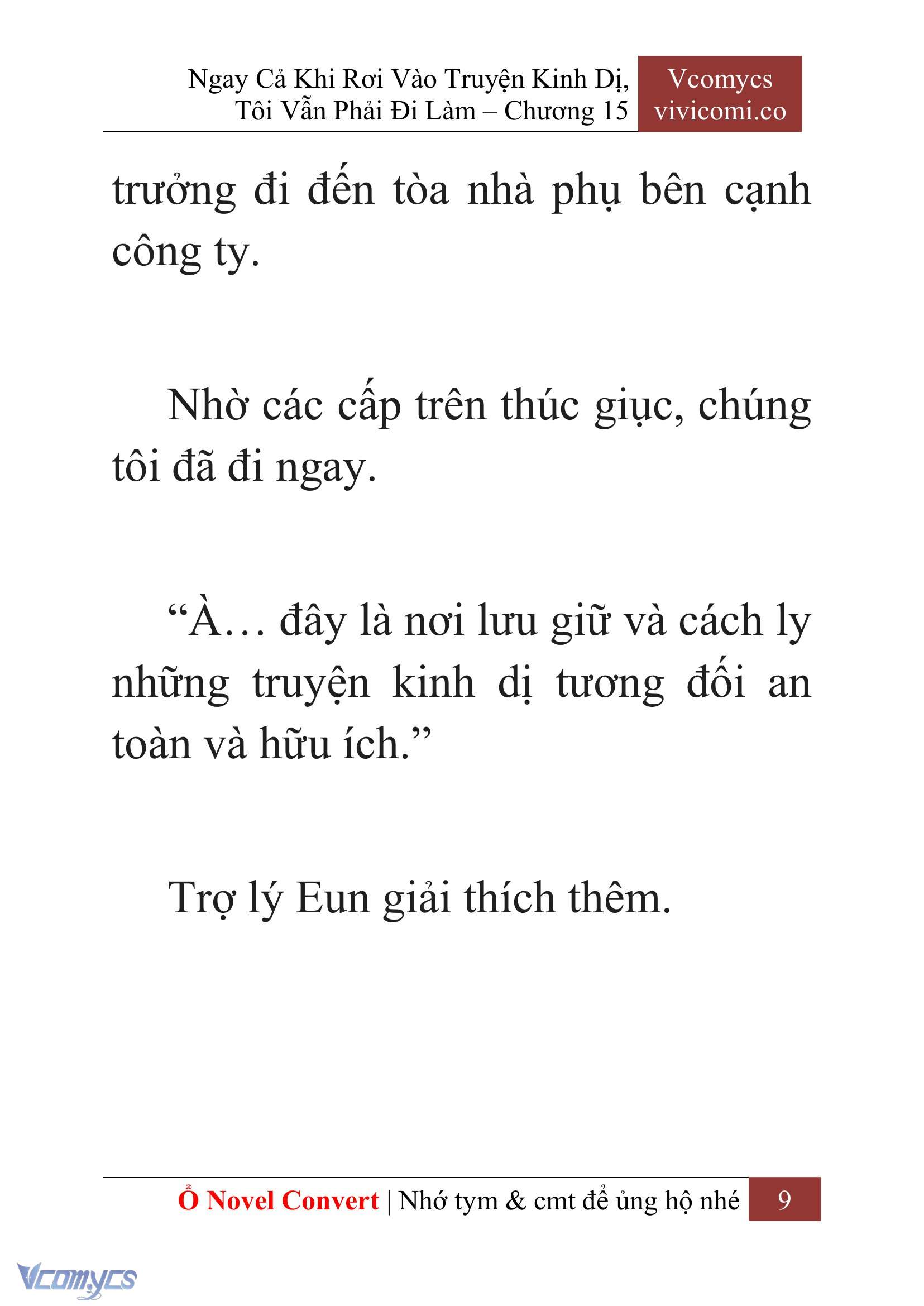[Novel] Ngay Cả Khi Rơi Vào Truyện Kinh Dị, Tôi Vẫn Phải Đi Làm Chap 15 - Trang 2