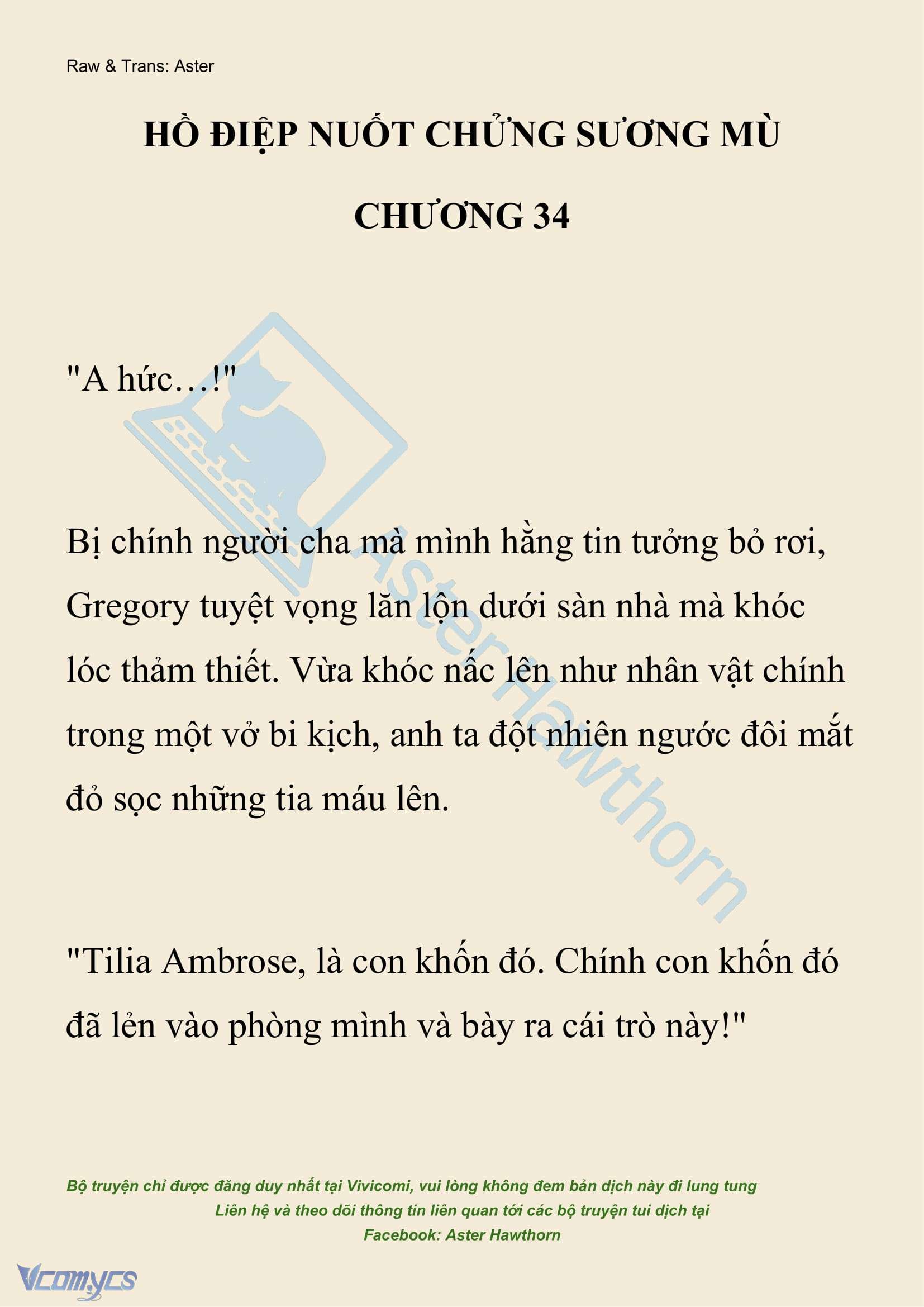 [NOVEL] Hồ Điệp Nuốt Chửng Sương Mù Chap 34 - Trang 2