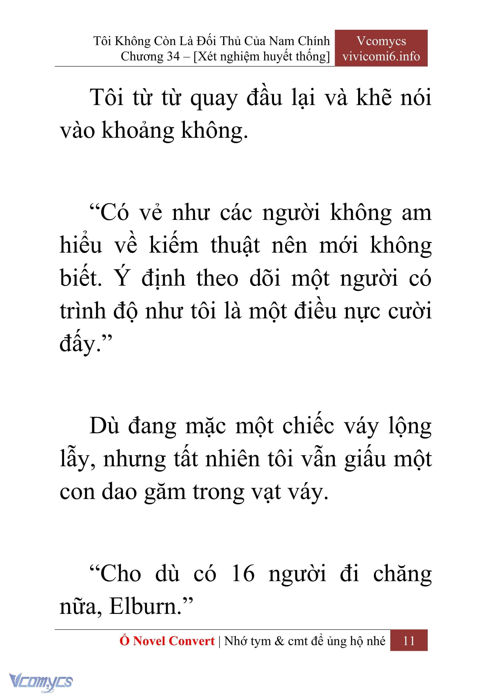 [Novel] Tôi Không Còn Là Đối Thủ Của Nam Chính Chap 34 - Trang 2