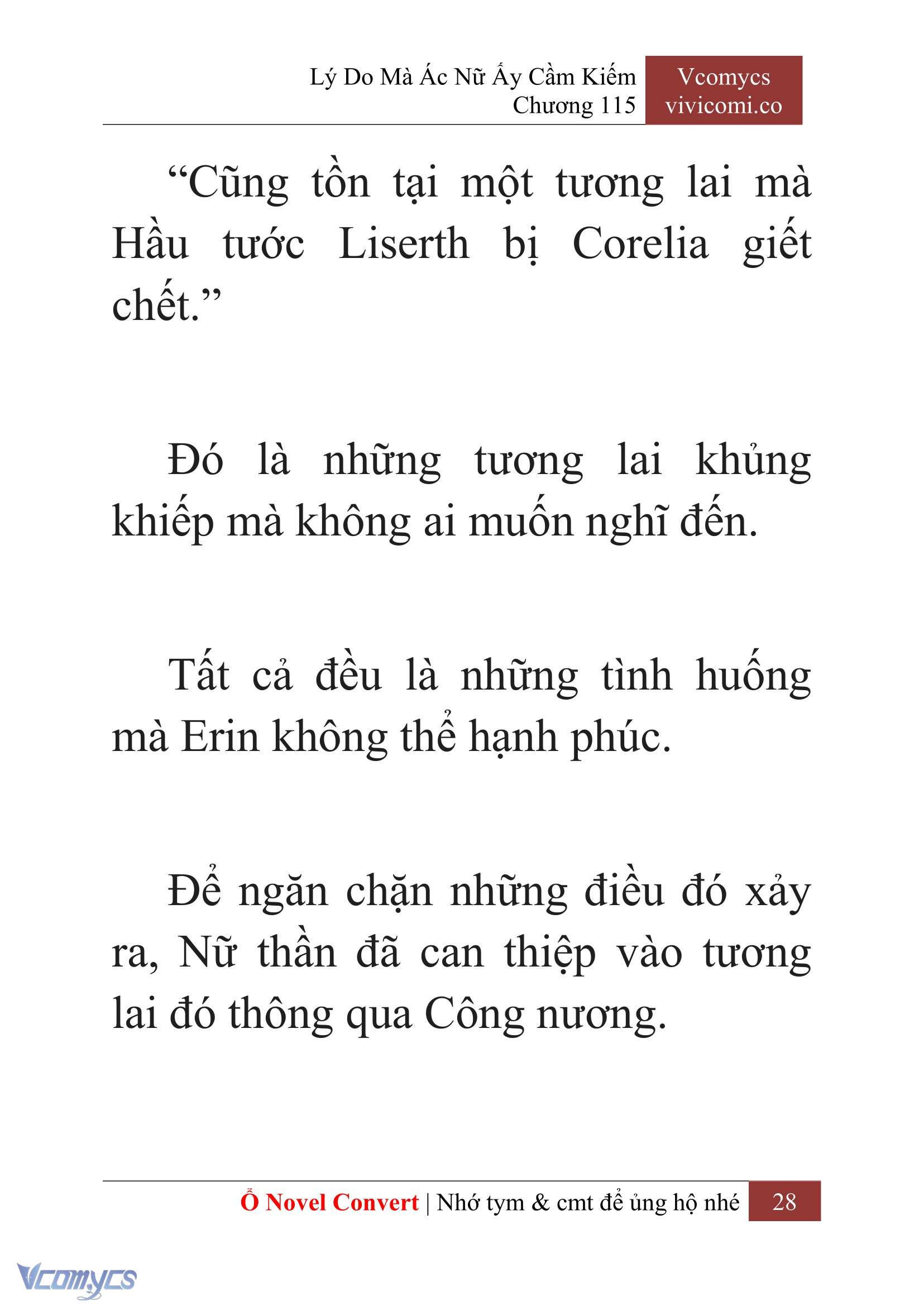 [Novel] Lý Do Mà Ác Nữ Ấy Cầm Kiếm Chap 115 - Trang 2