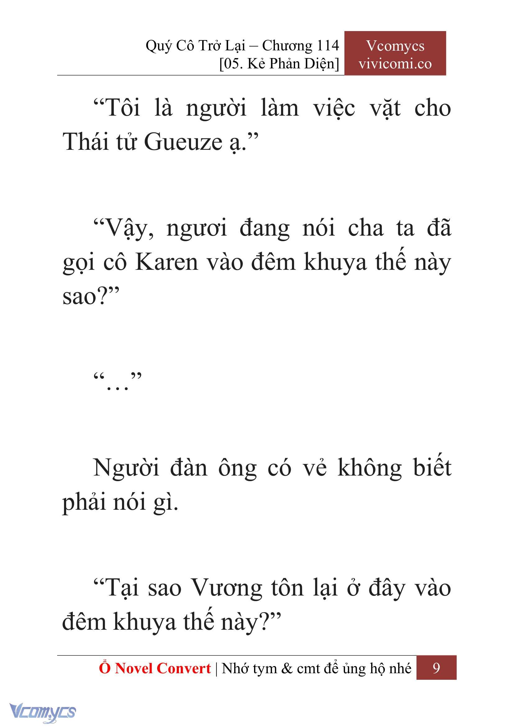 [Novel] Quý Cô Trở Lại Chap 114 - Trang 2