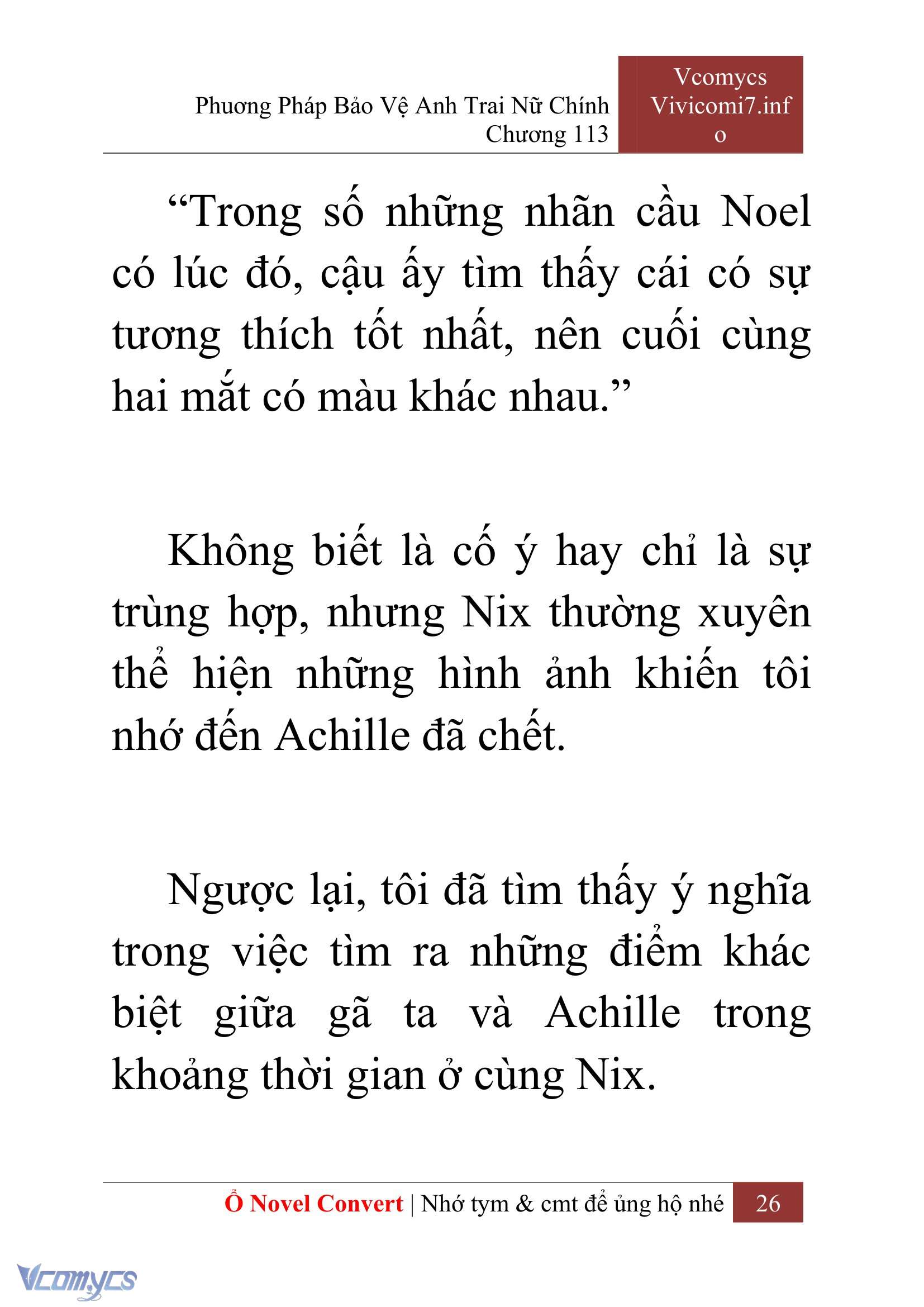 [Novel] Phương Pháp Bảo Vệ Anh Trai Nữ Chính Chap 113 - Next Chap 114