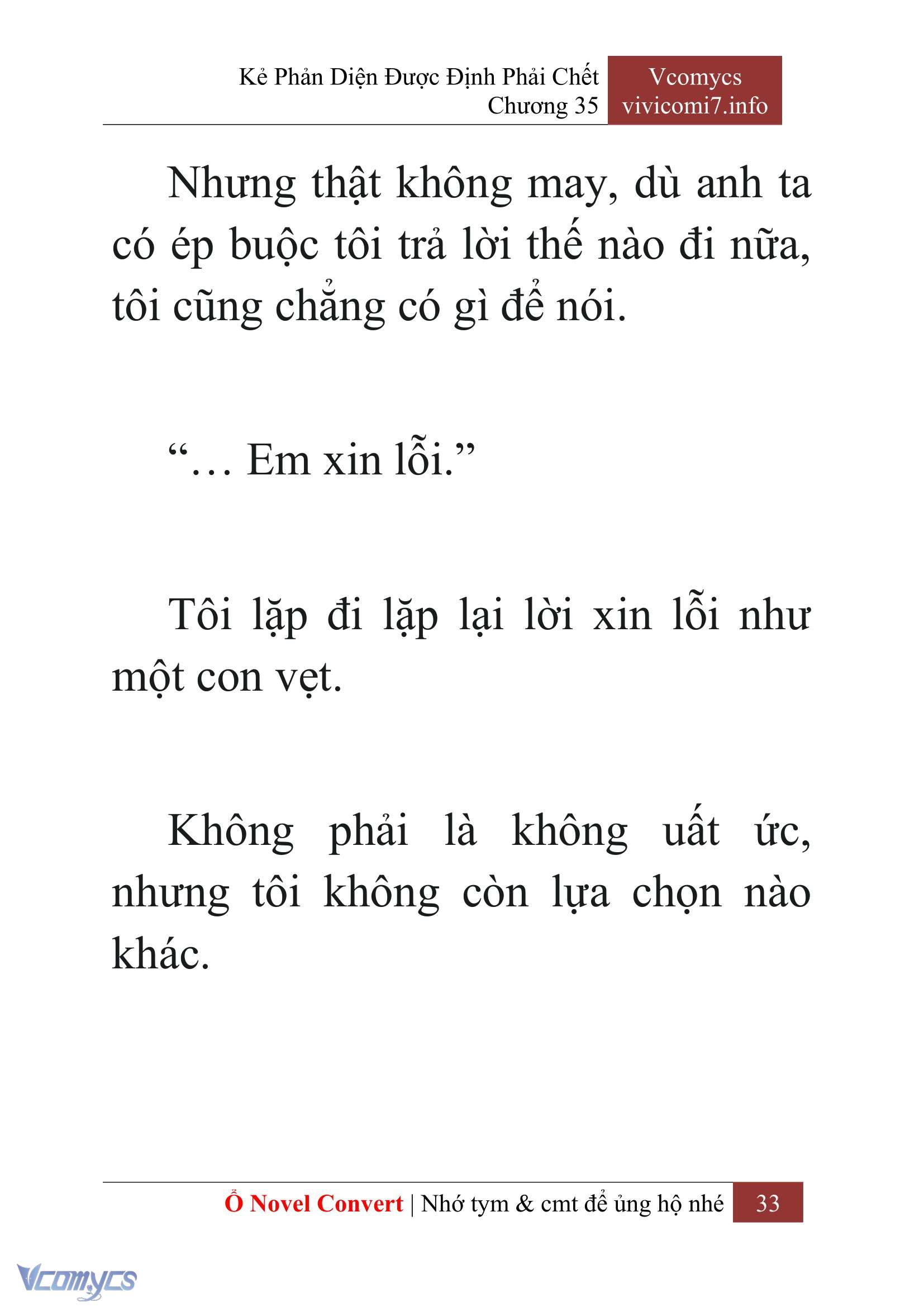 [Novel] Kẻ Phản Diện Được Định Phải Chết Chap 35 - Next Chap 36