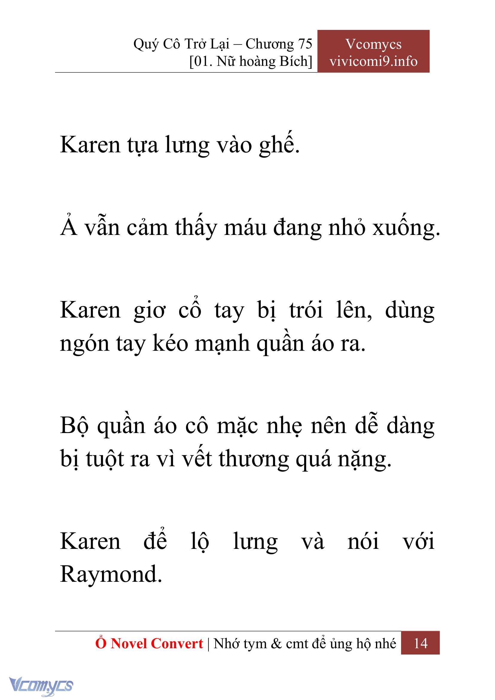 [Novel] Quý Cô Trở Lại Chap 75 - Trang 2