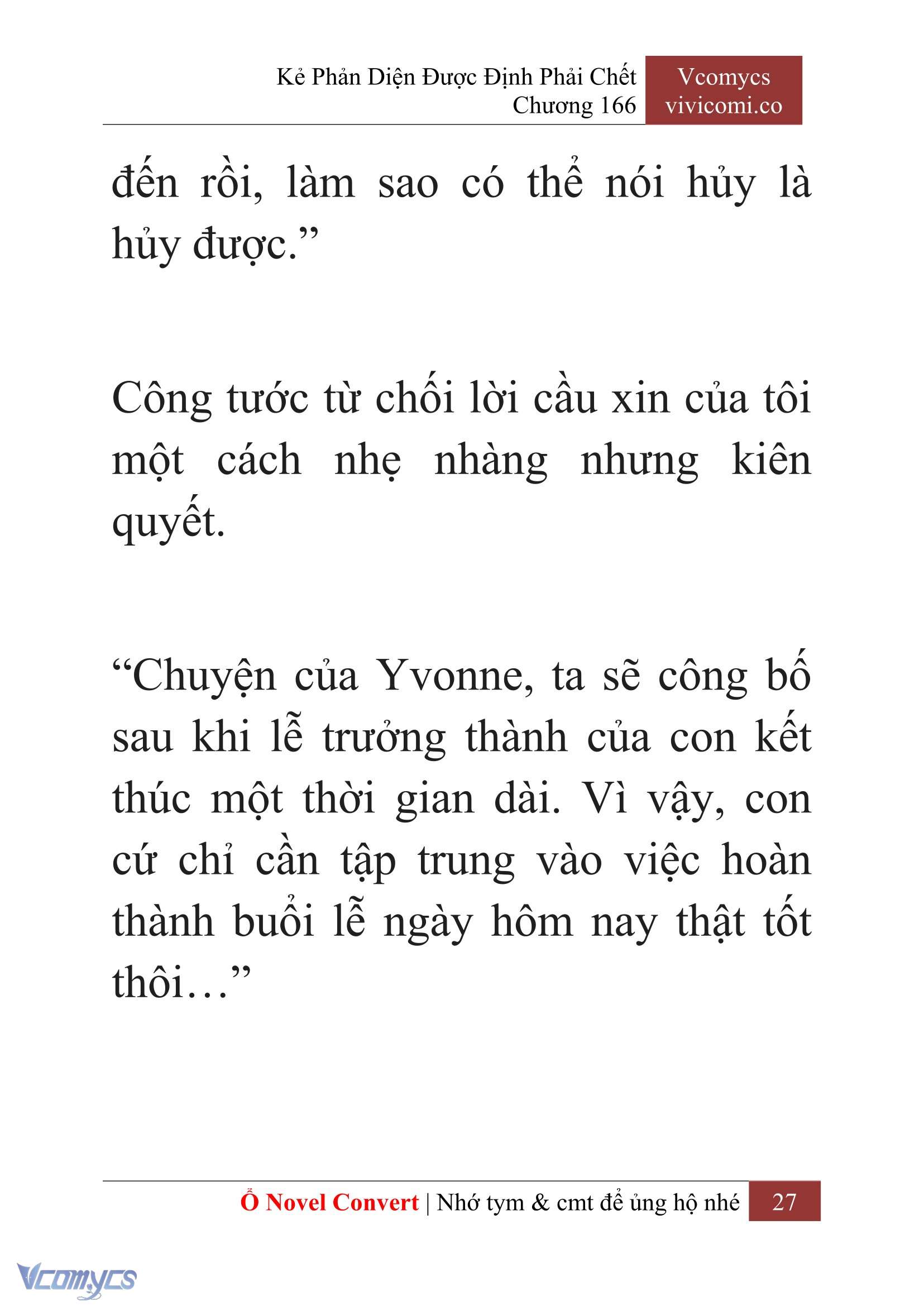 [Novel] Kẻ Phản Diện Được Định Phải Chết Chap 166 - Trang 2
