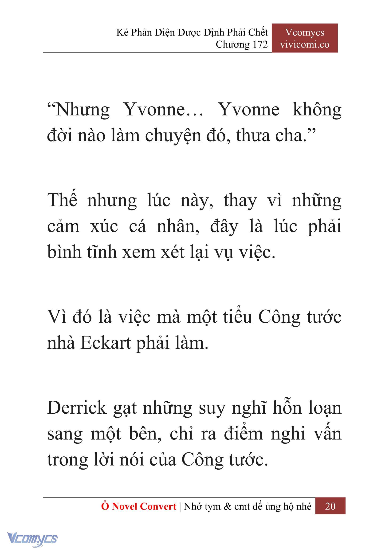[Novel] Kẻ Phản Diện Được Định Phải Chết Chap 172 - Trang 2