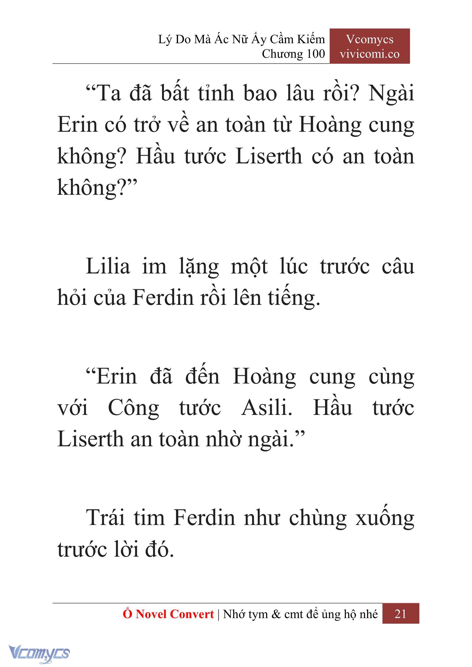 [Novel] Lý Do Mà Ác Nữ Ấy Cầm Kiếm Chap 100 - Next Chap 101