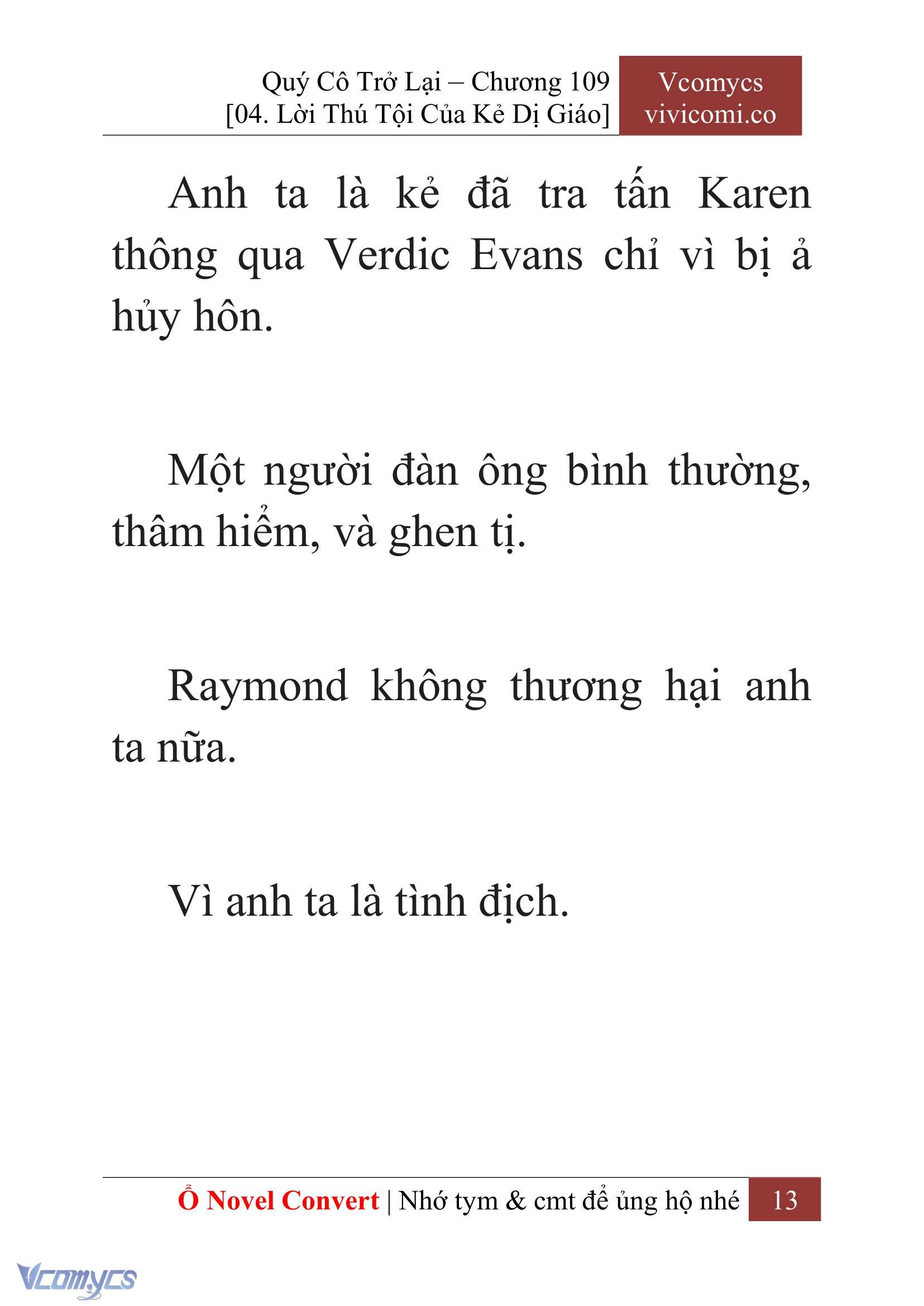 [Novel] Quý Cô Trở Lại Chap 109 - Trang 2