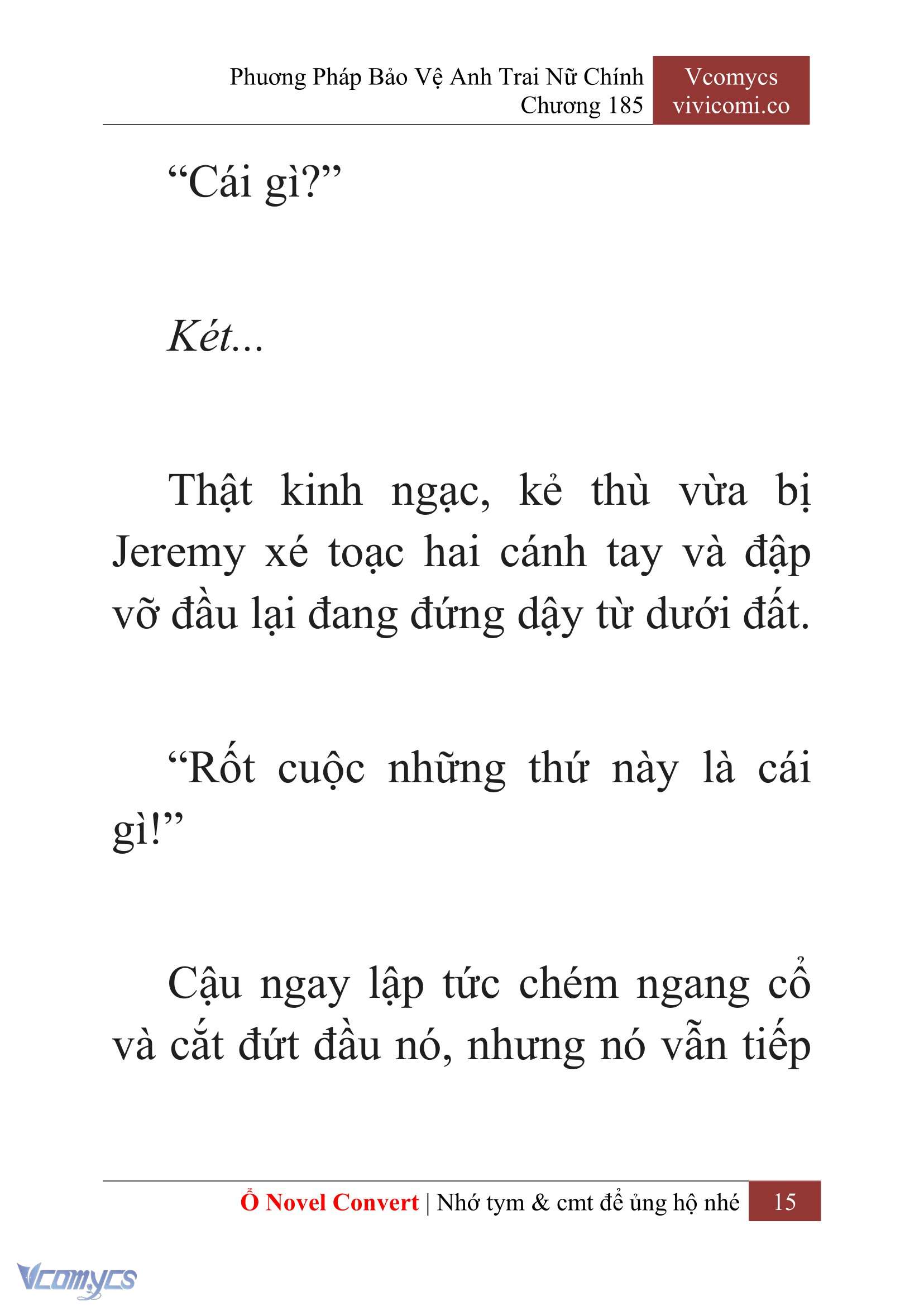 [Novel] Phương Pháp Bảo Vệ Anh Trai Nữ Chính Chap 185 - Trang 2