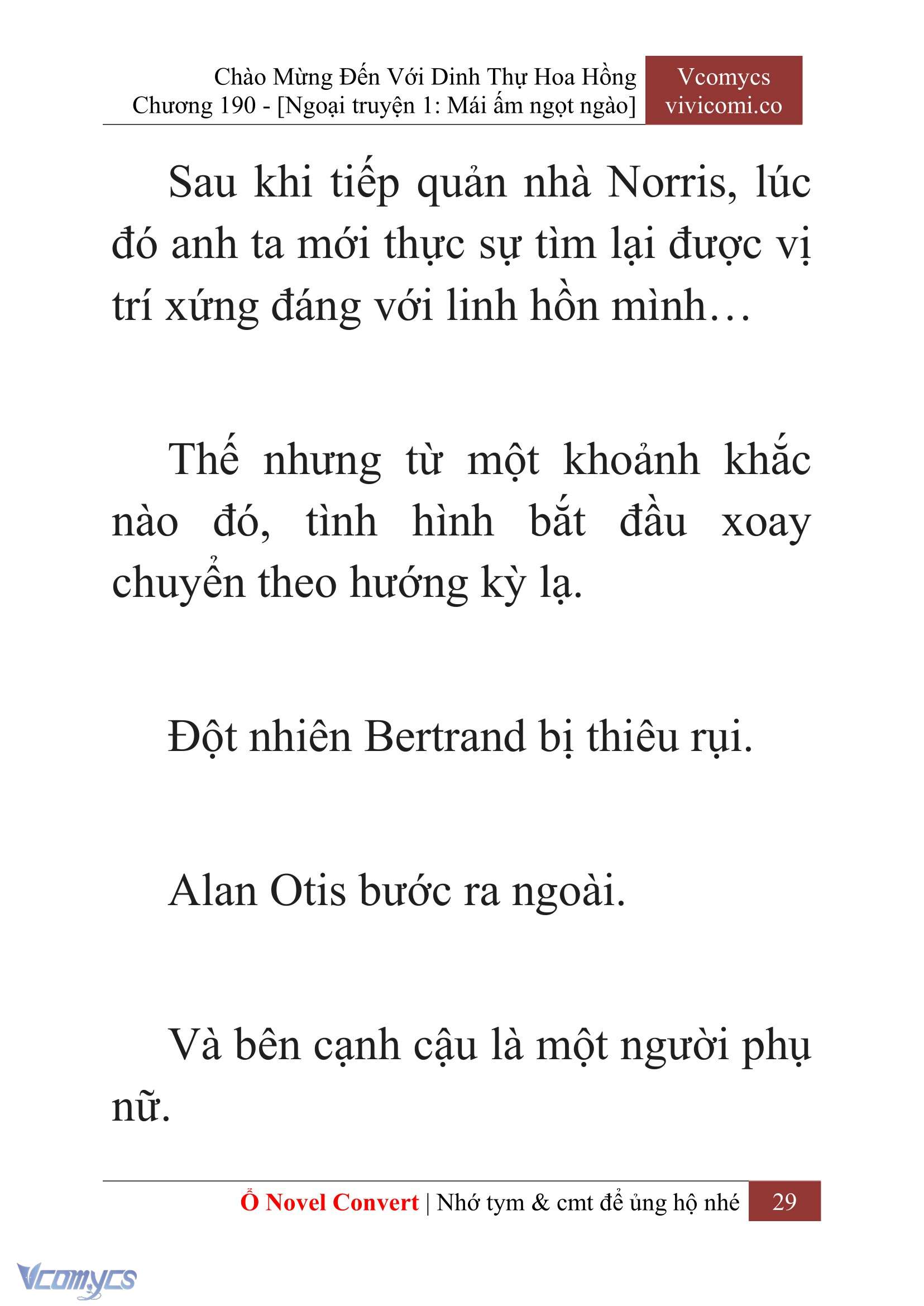 [Novel] Chào Mừng Đến Với Dinh Thự Hoa Hồng Chap 190 - Trang 2