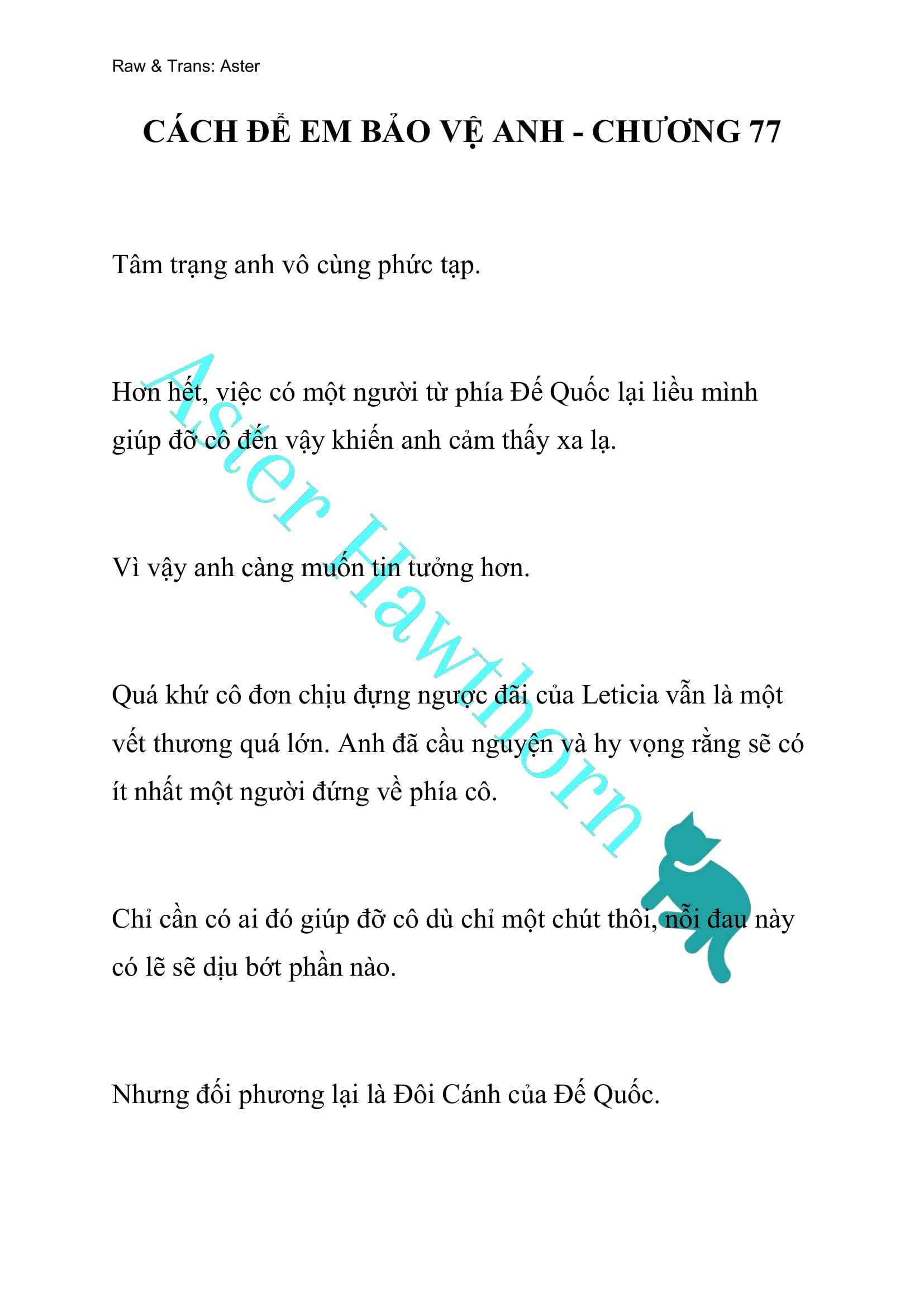 [NOVEL] Cách Để Em Bảo Vệ Anh Chap 77 - Trang 2