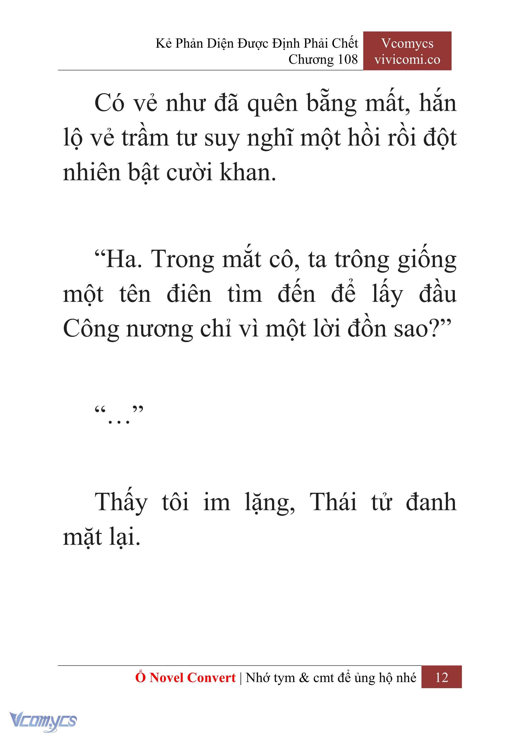 [Novel] Kẻ Phản Diện Được Định Phải Chết Chap 108 - Next Chap 109