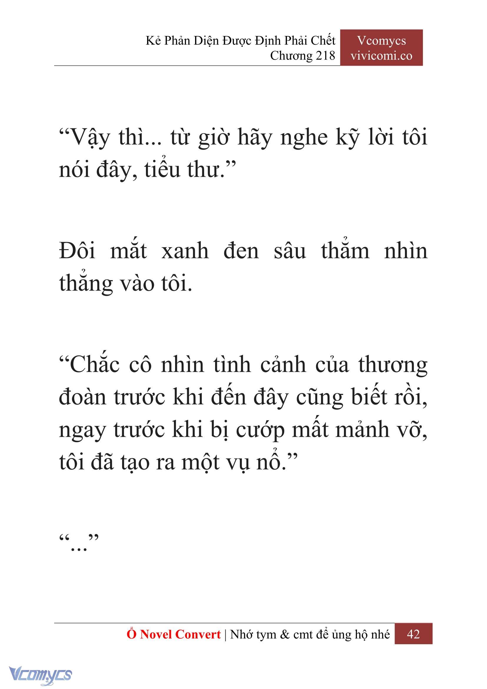 [Novel] Kẻ Phản Diện Được Định Phải Chết Chap 218 - Next Chap 219