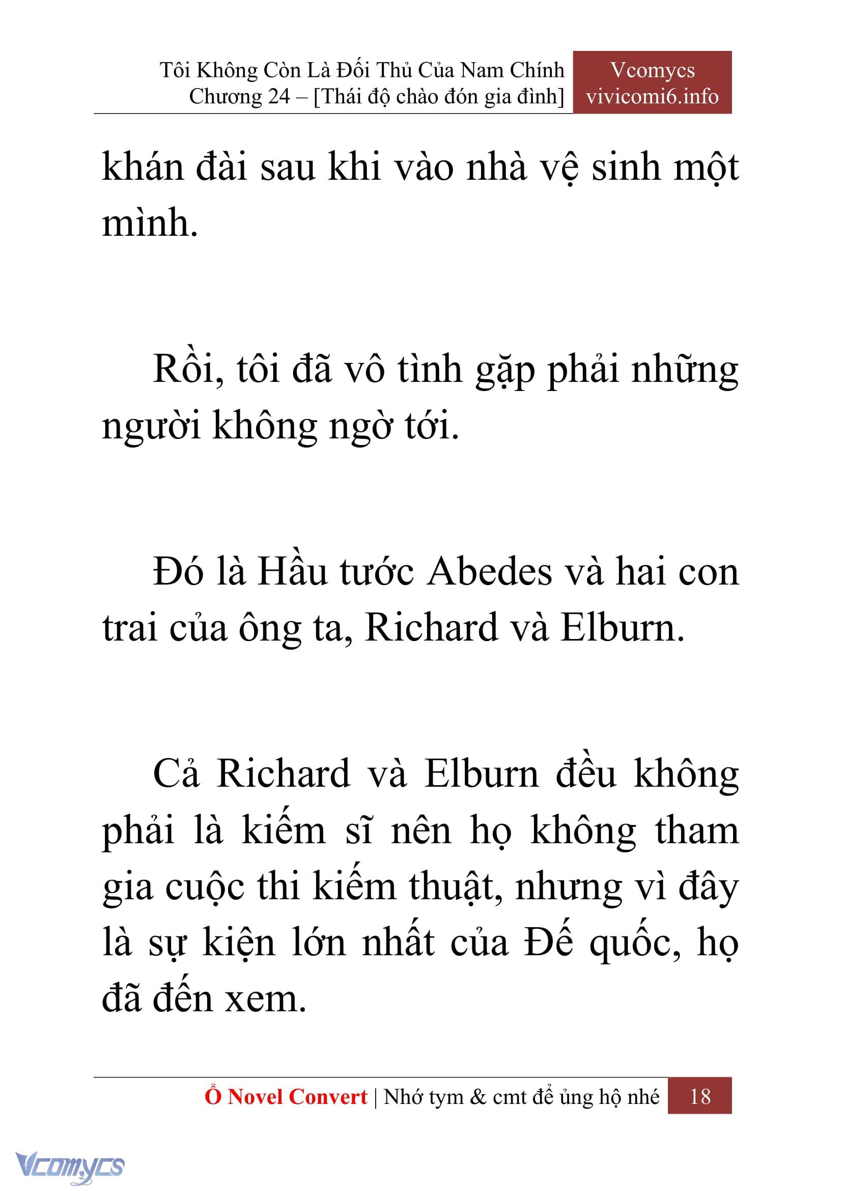 [Novel] Tôi Không Còn Là Đối Thủ Của Nam Chính Chap 24 - Trang 2
