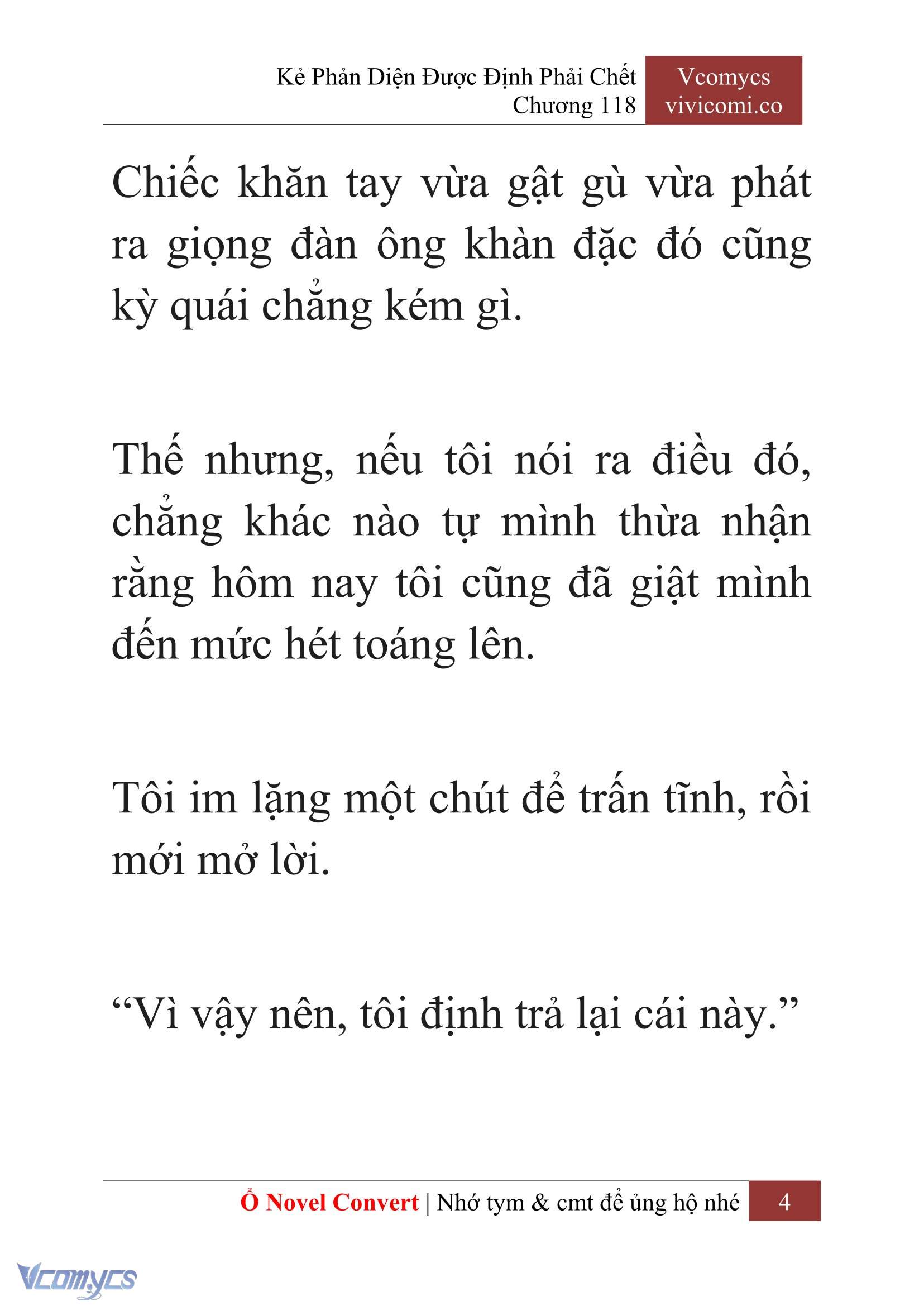 [Novel] Kẻ Phản Diện Được Định Phải Chết Chap 118 - Trang 2