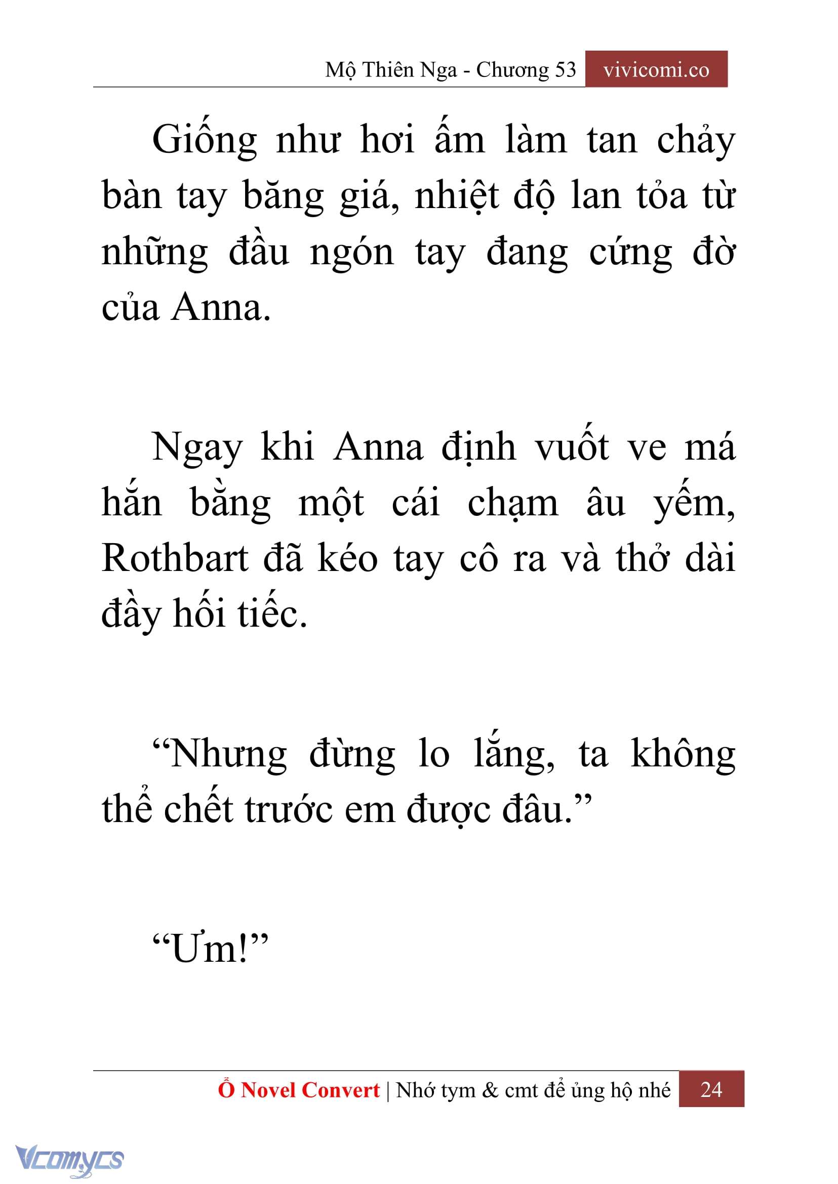 [Novel] Mộ Thiên Nga Chap 53 - Trang 2