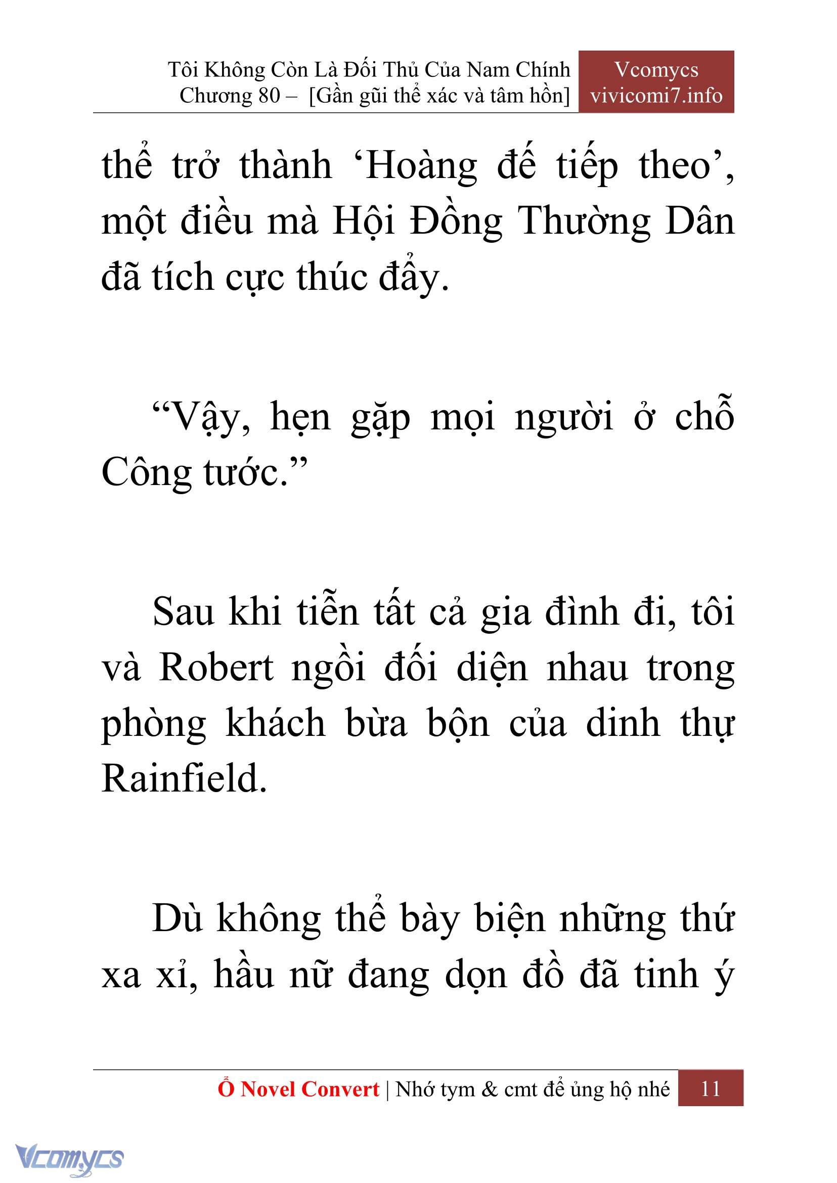 [Novel] Tôi Không Còn Là Đối Thủ Của Nam Chính Chap 80 - Trang 2