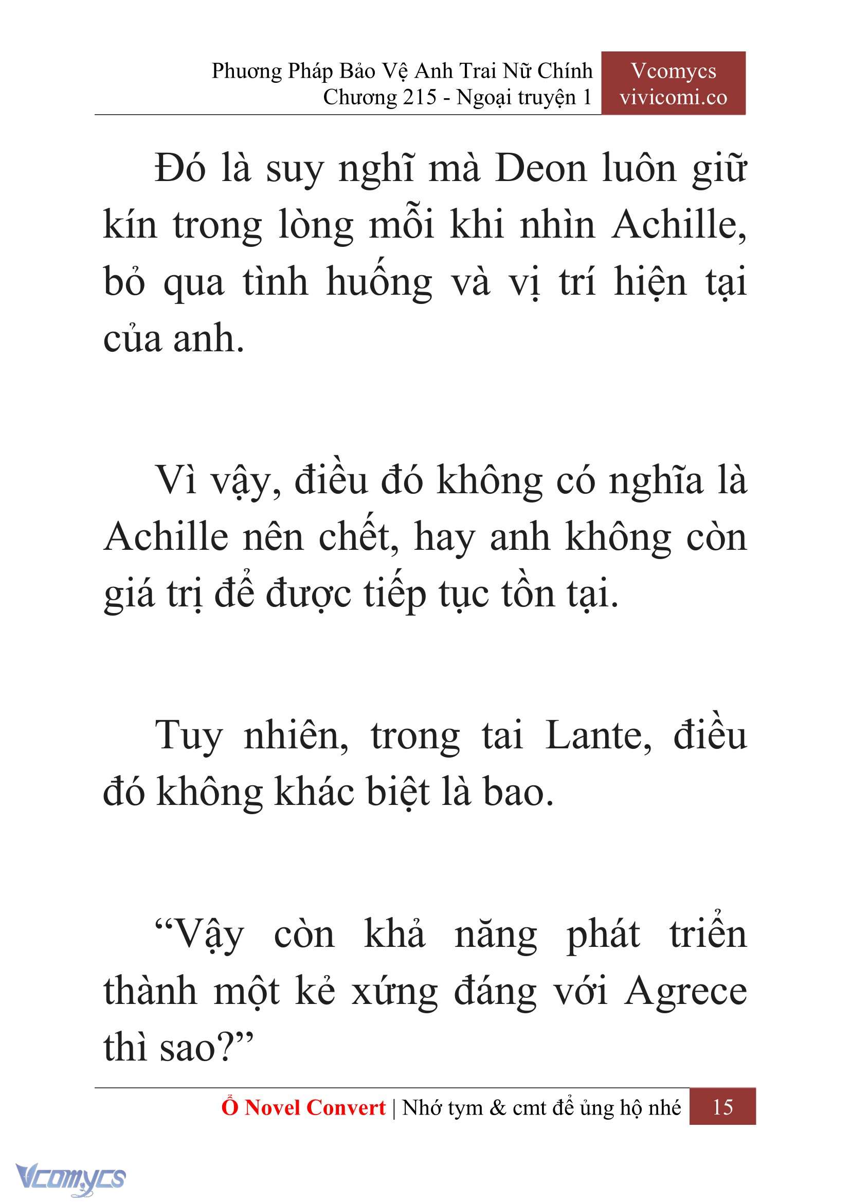[Novel] Phương Pháp Bảo Vệ Anh Trai Nữ Chính Chap 215 - Trang 2