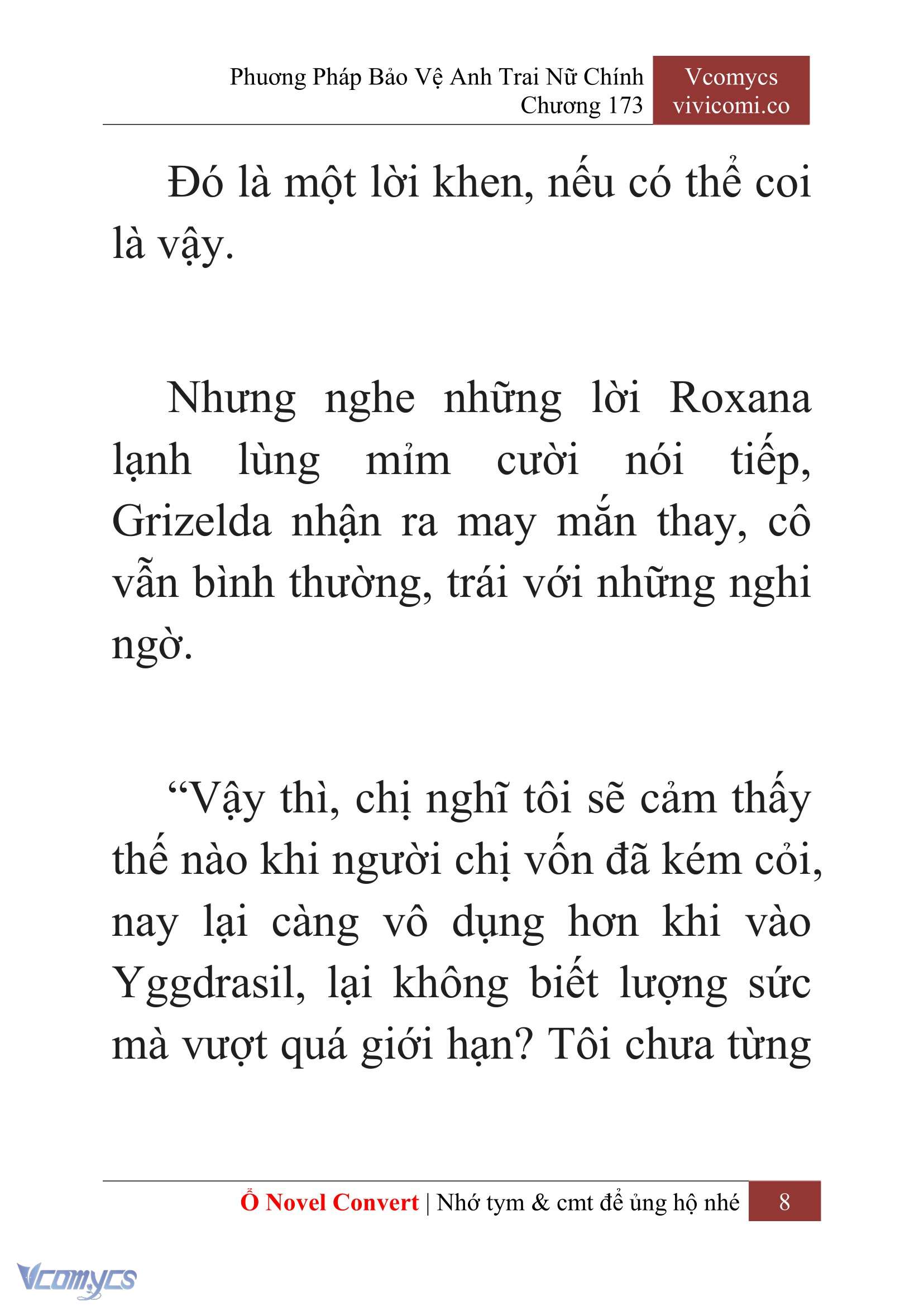 [Novel] Phương Pháp Bảo Vệ Anh Trai Nữ Chính Chap 173 - Trang 2