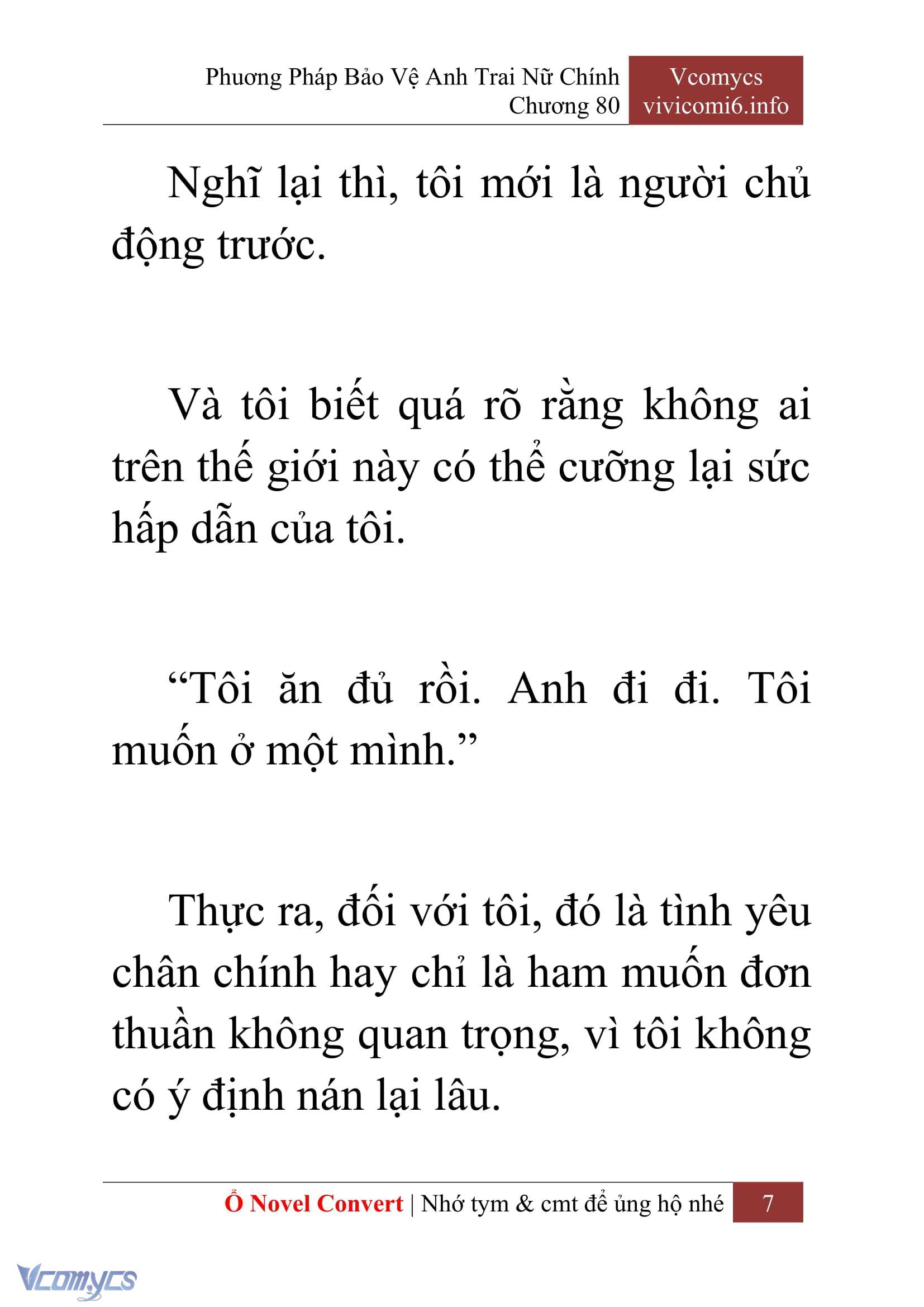 [Novel] Phương Pháp Bảo Vệ Anh Trai Nữ Chính Chap 80 - Trang 2