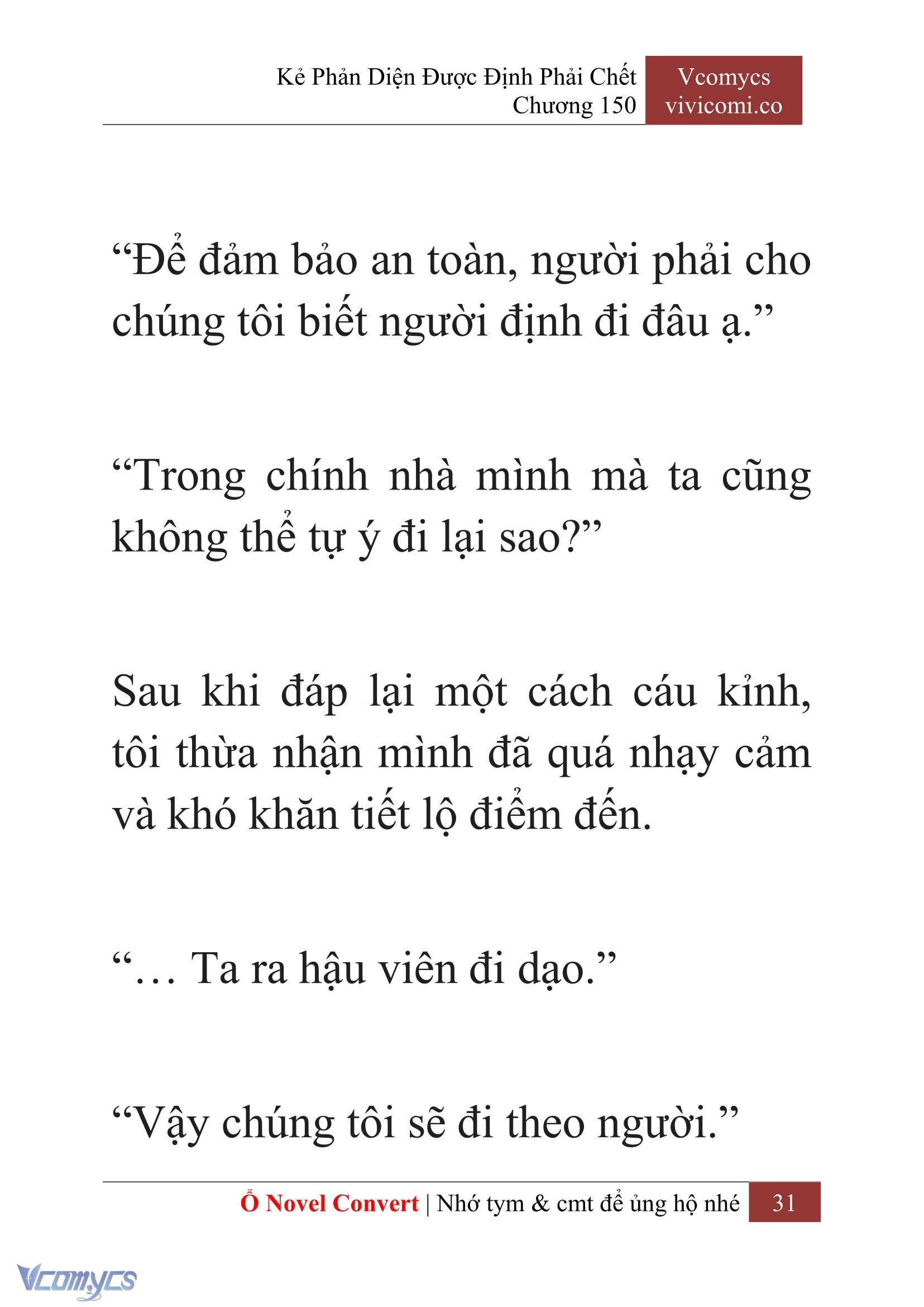 [Novel] Kẻ Phản Diện Được Định Phải Chết Chap 150 - Trang 2