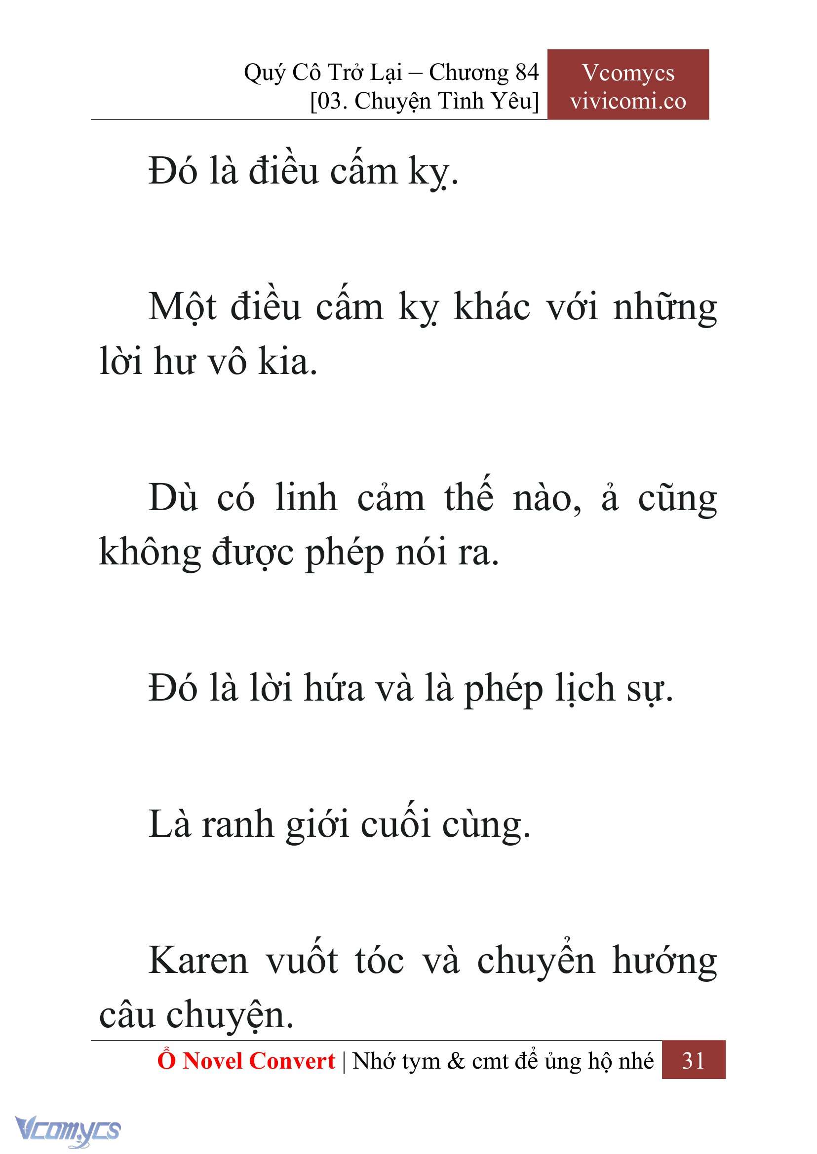 [Novel] Quý Cô Trở Lại Chap 84 - Trang 2