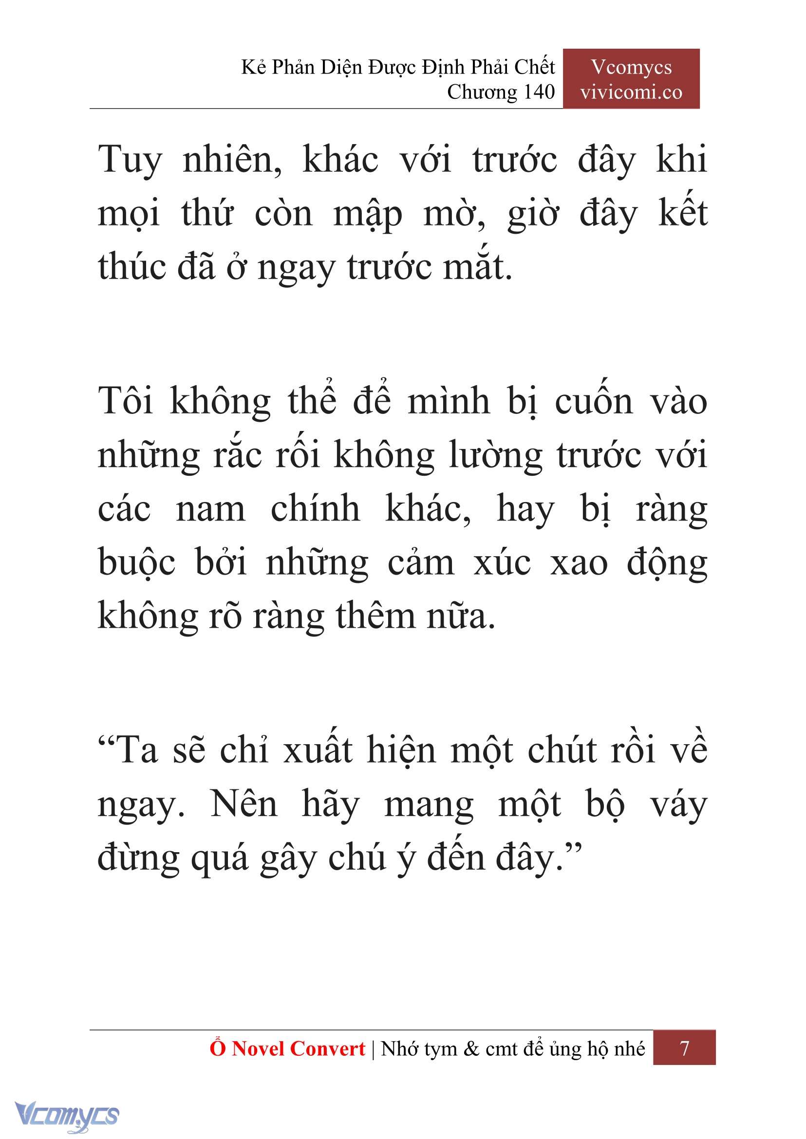 [Novel] Kẻ Phản Diện Được Định Phải Chết Chap 140 - Trang 2