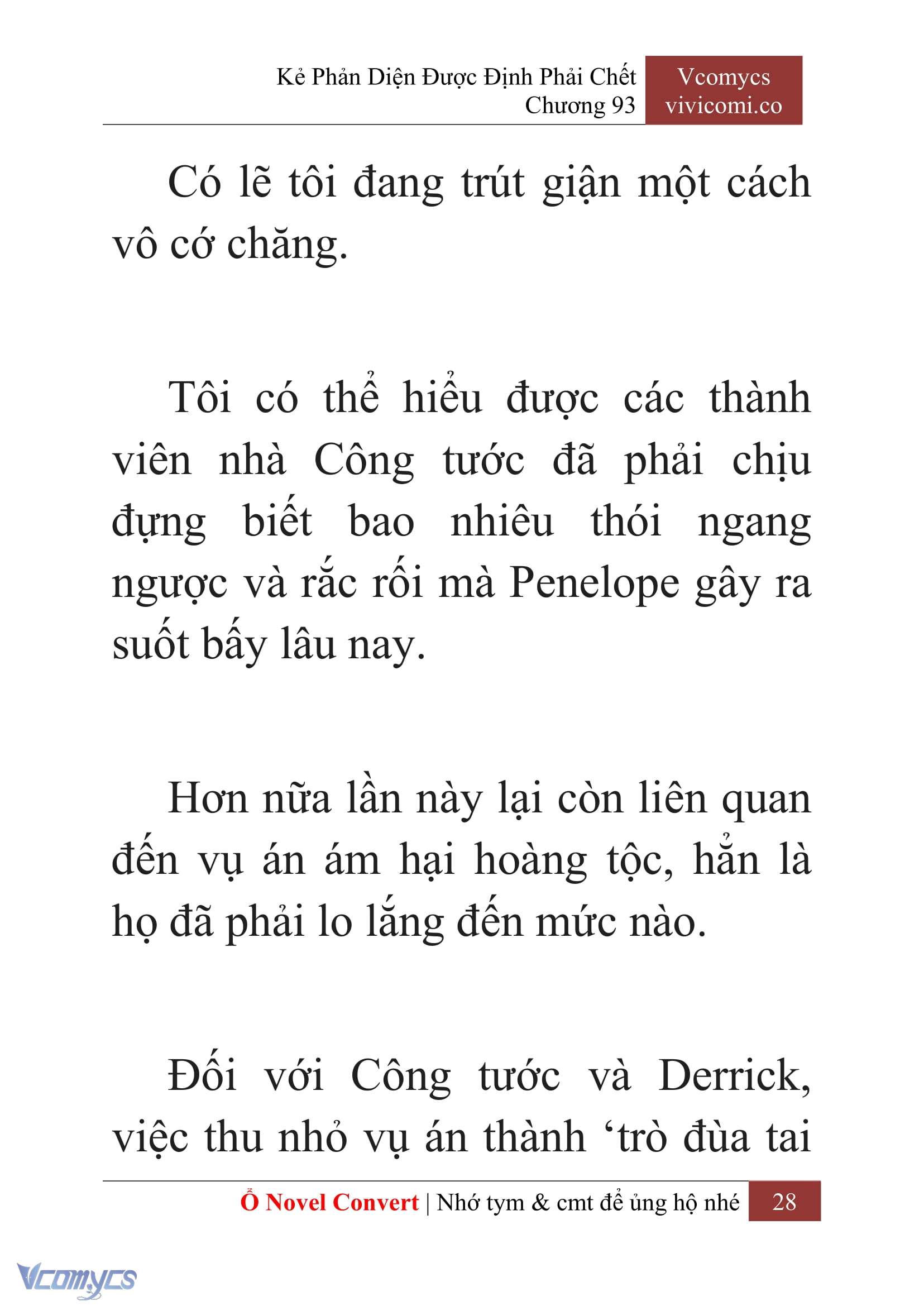 [Novel] Kẻ Phản Diện Được Định Phải Chết Chap 93 - Next Chap 94