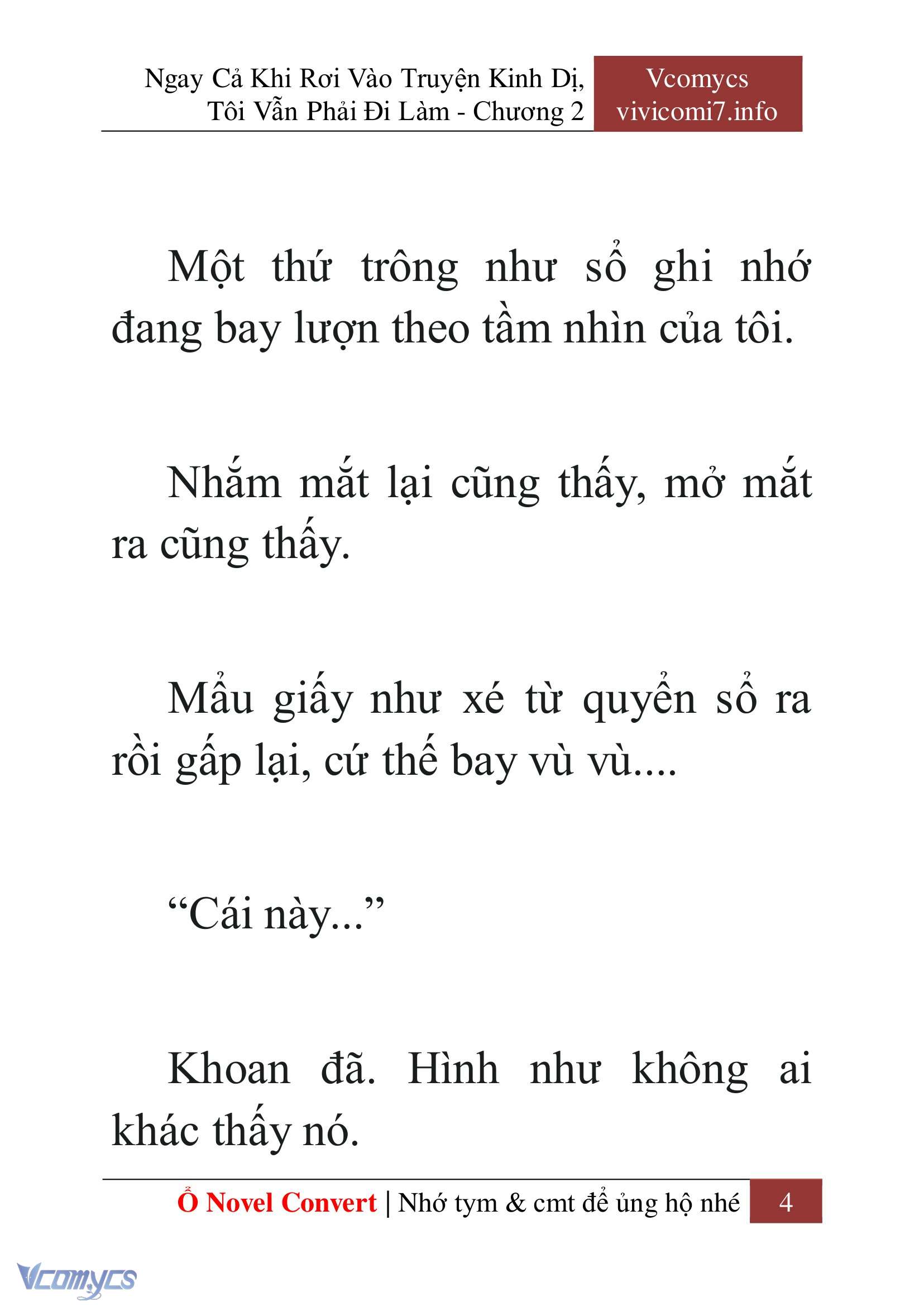 [Novel] Ngay Cả Khi Rơi Vào Truyện Kinh Dị, Tôi Vẫn Phải Đi Làm Chap 2 - Trang 2