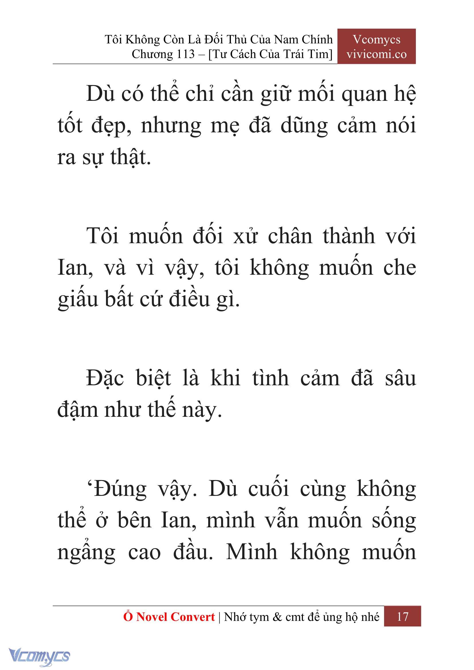 [Novel] Tôi Không Còn Là Đối Thủ Của Nam Chính Chap 113 - Trang 2
