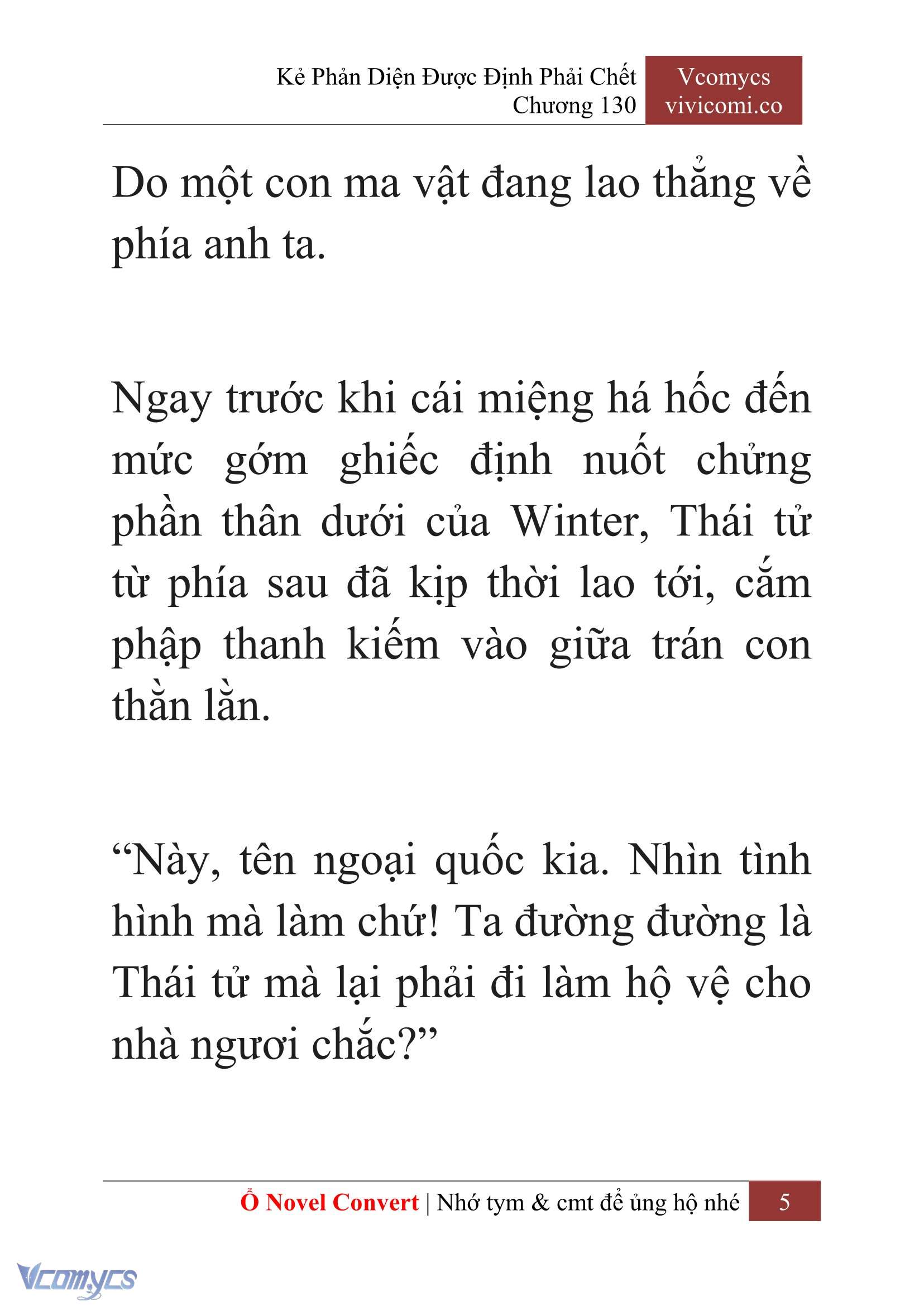[Novel] Kẻ Phản Diện Được Định Phải Chết Chap 130 - Trang 2
