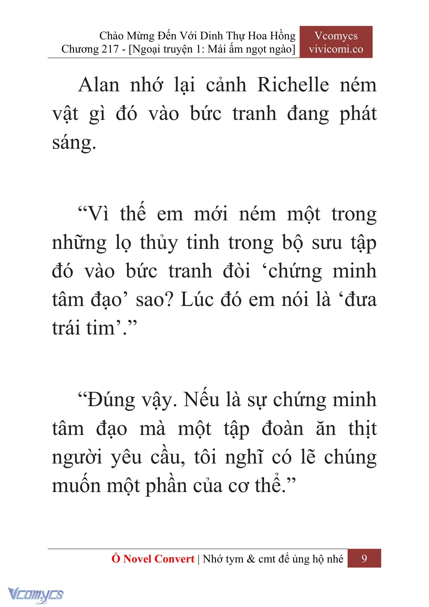 [Novel] Chào Mừng Đến Với Dinh Thự Hoa Hồng Chap 217 - Trang 2
