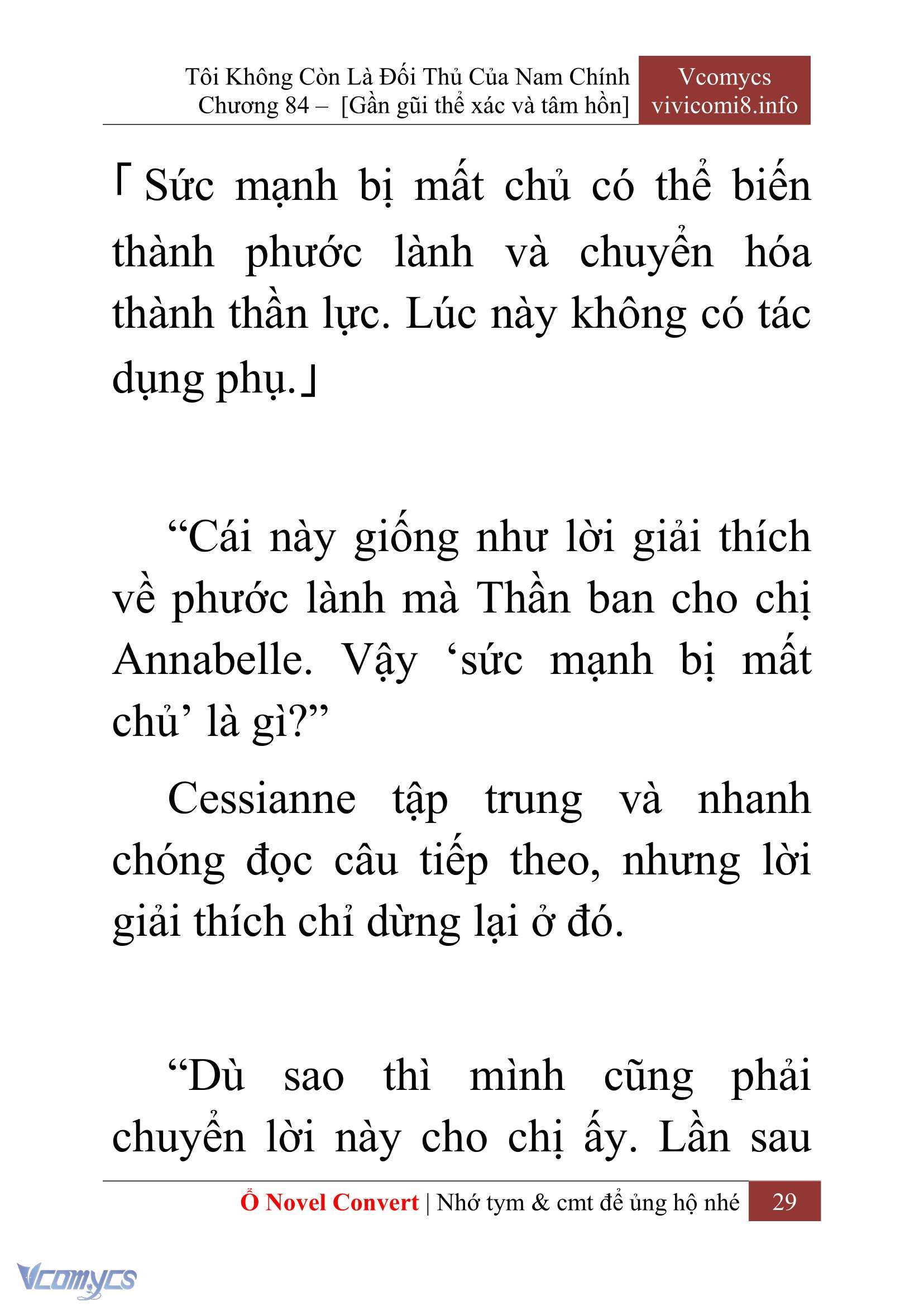 [Novel] Tôi Không Còn Là Đối Thủ Của Nam Chính Chap 84 - Trang 2