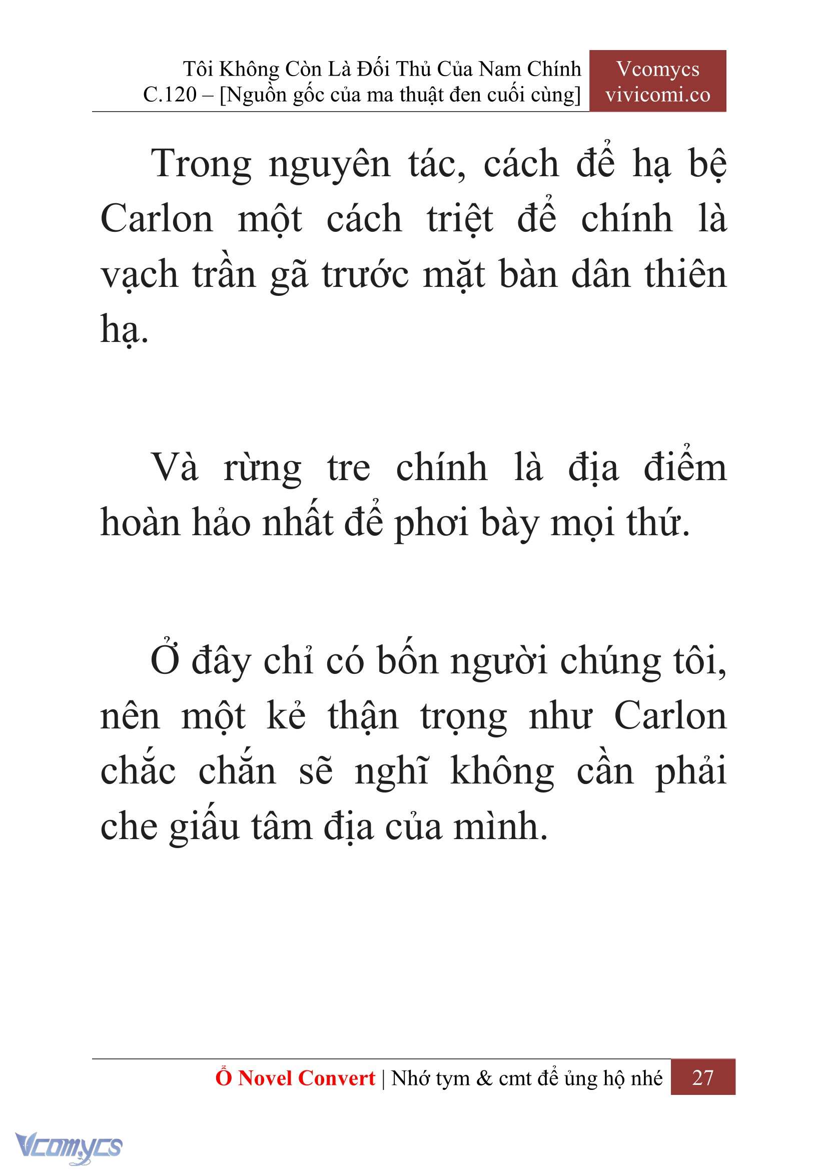 [Novel] Tôi Không Còn Là Đối Thủ Của Nam Chính Chap 120 - Trang 2