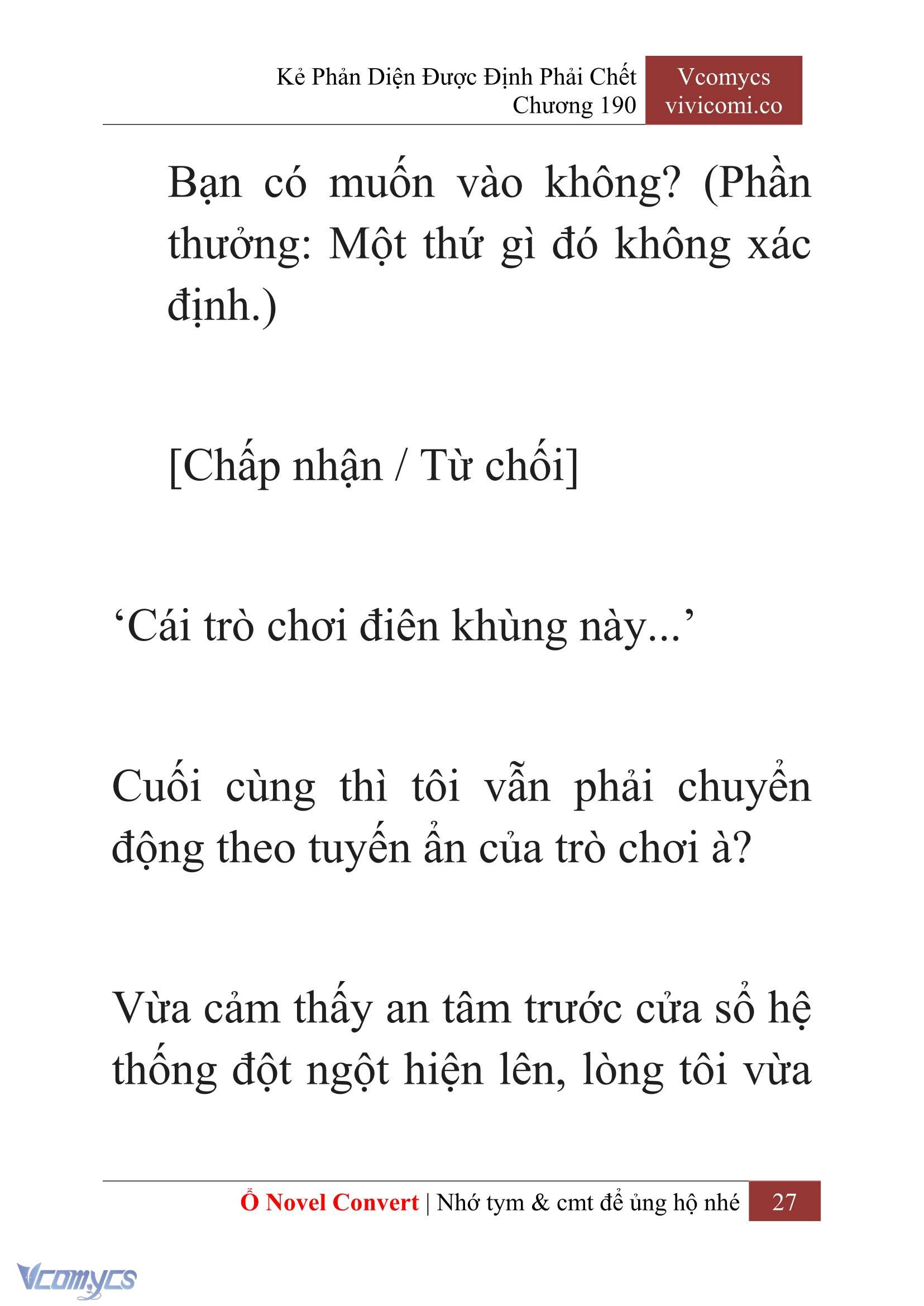 [Novel] Kẻ Phản Diện Được Định Phải Chết Chap 190 - Trang 2