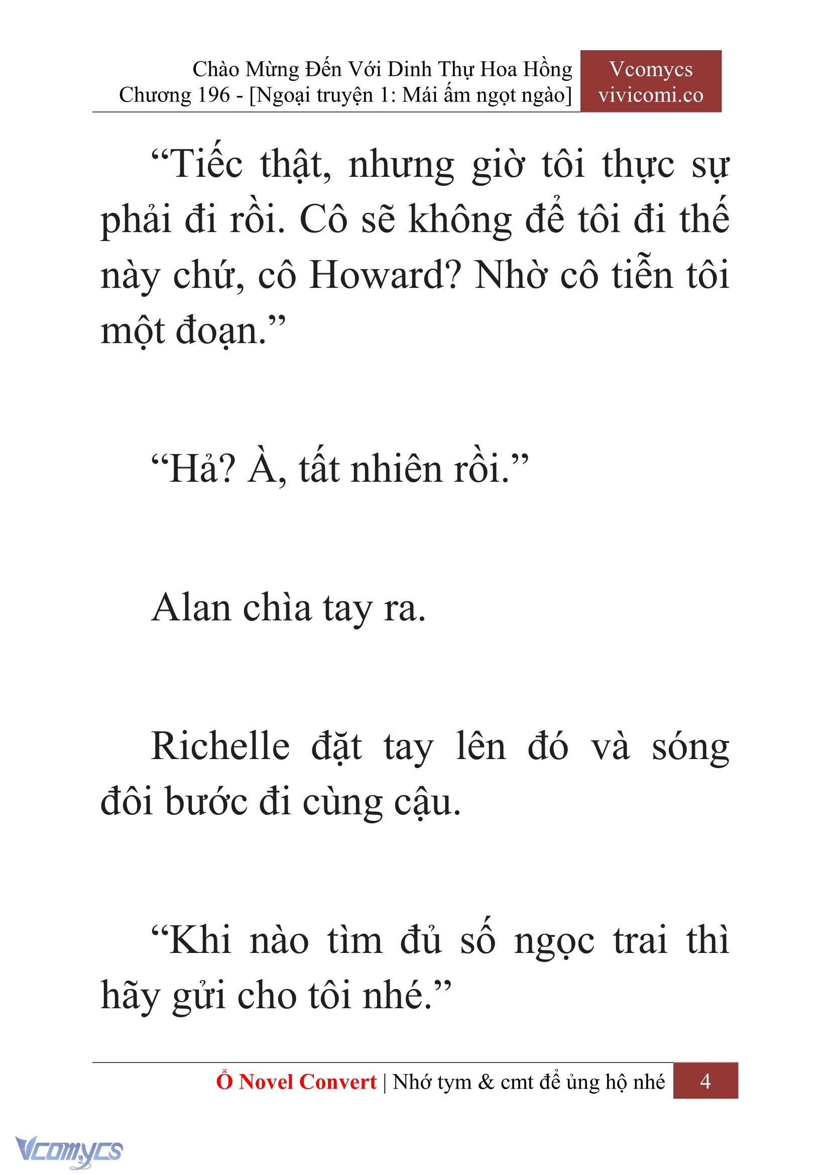 [Novel] Chào Mừng Đến Với Dinh Thự Hoa Hồng Chap 196 - Trang 2