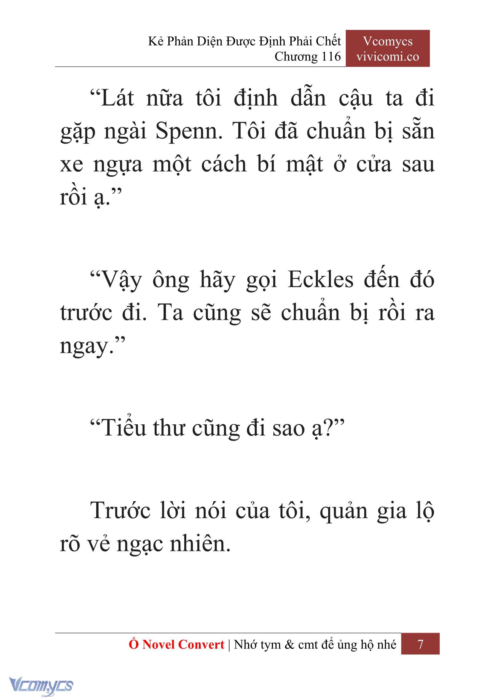 [Novel] Kẻ Phản Diện Được Định Phải Chết Chap 116 - Trang 2