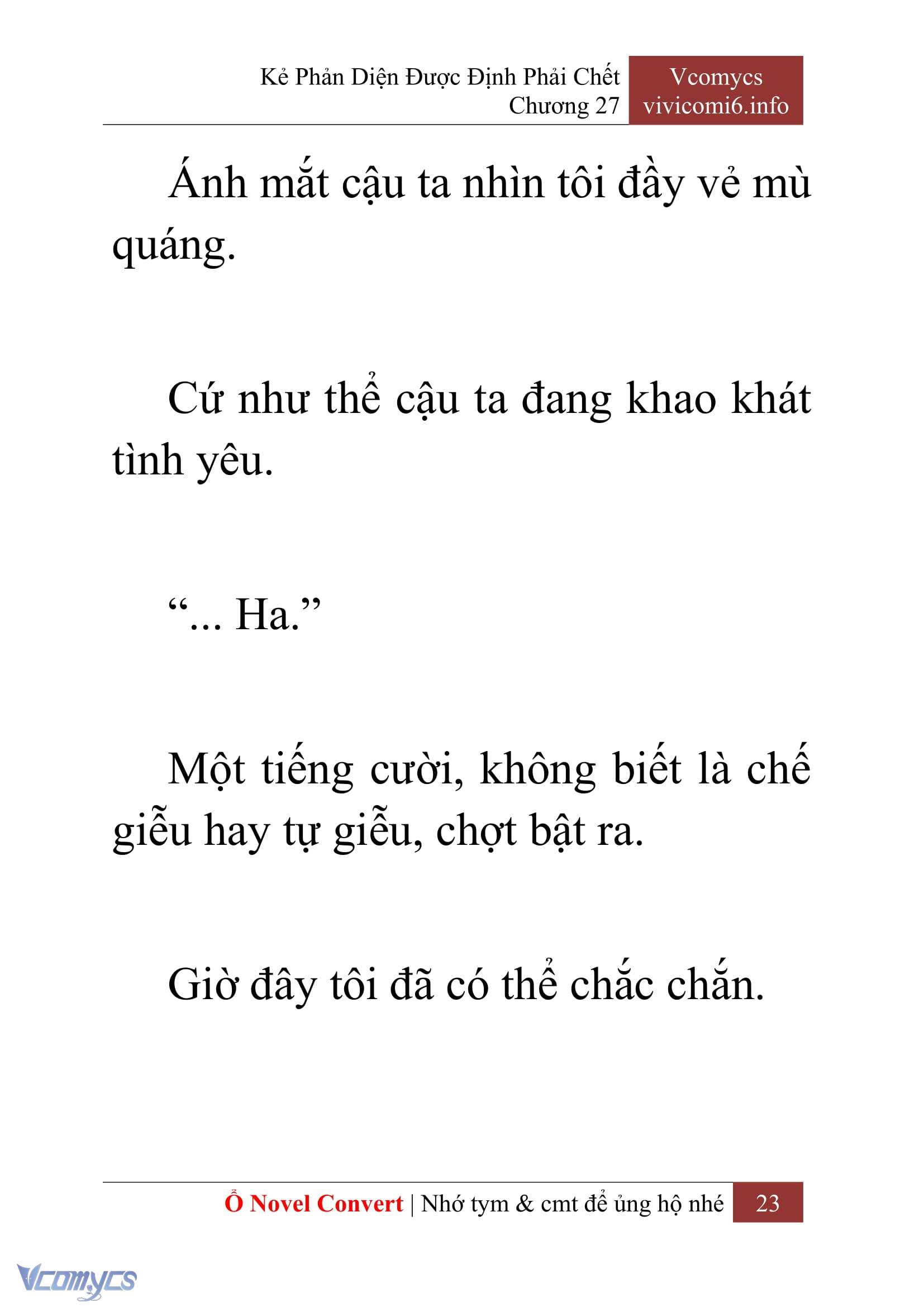 [Novel] Kẻ Phản Diện Được Định Phải Chết Chap 27 - Trang 2