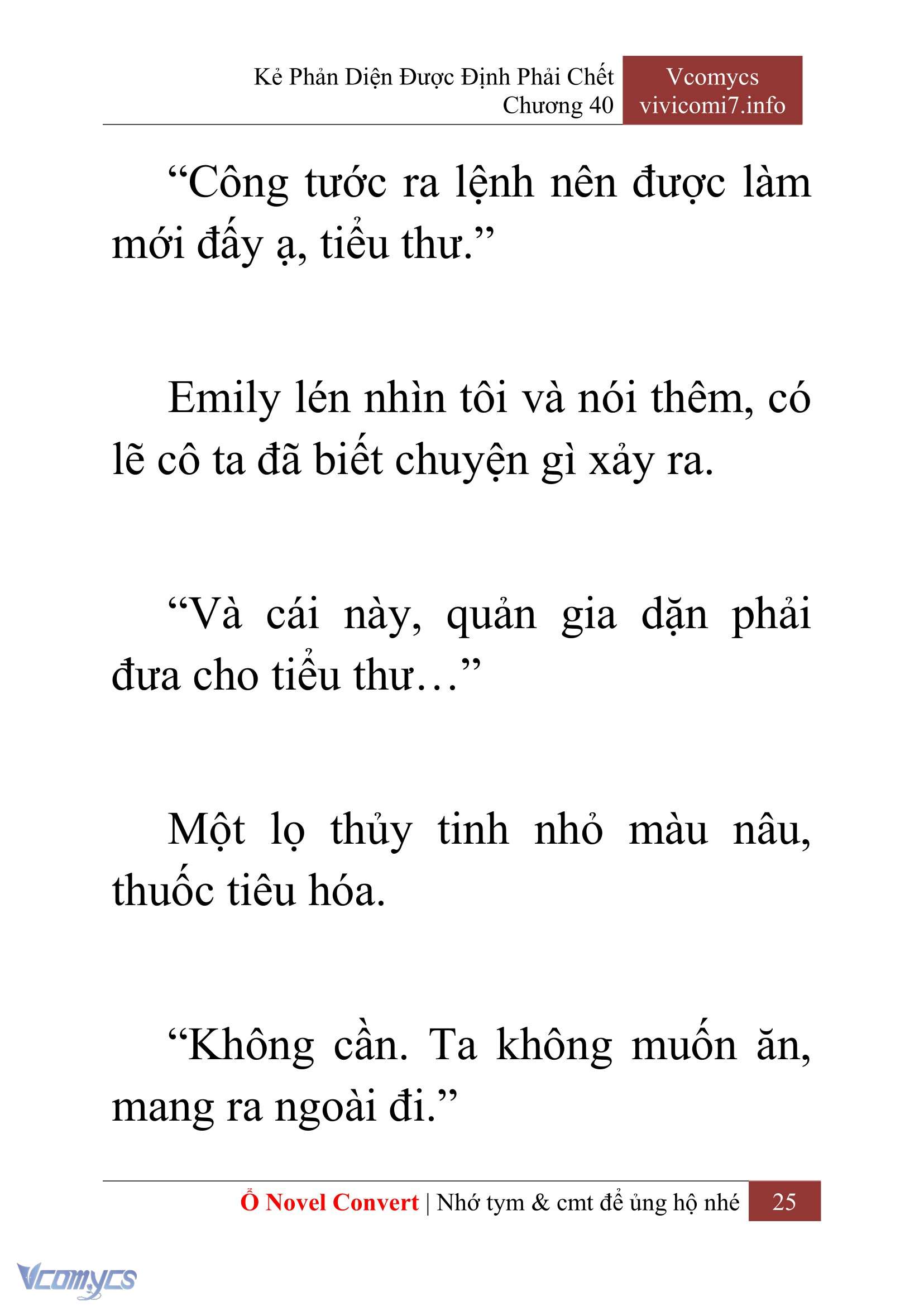 [Novel] Kẻ Phản Diện Được Định Phải Chết Chap 40 - Next Chap 41