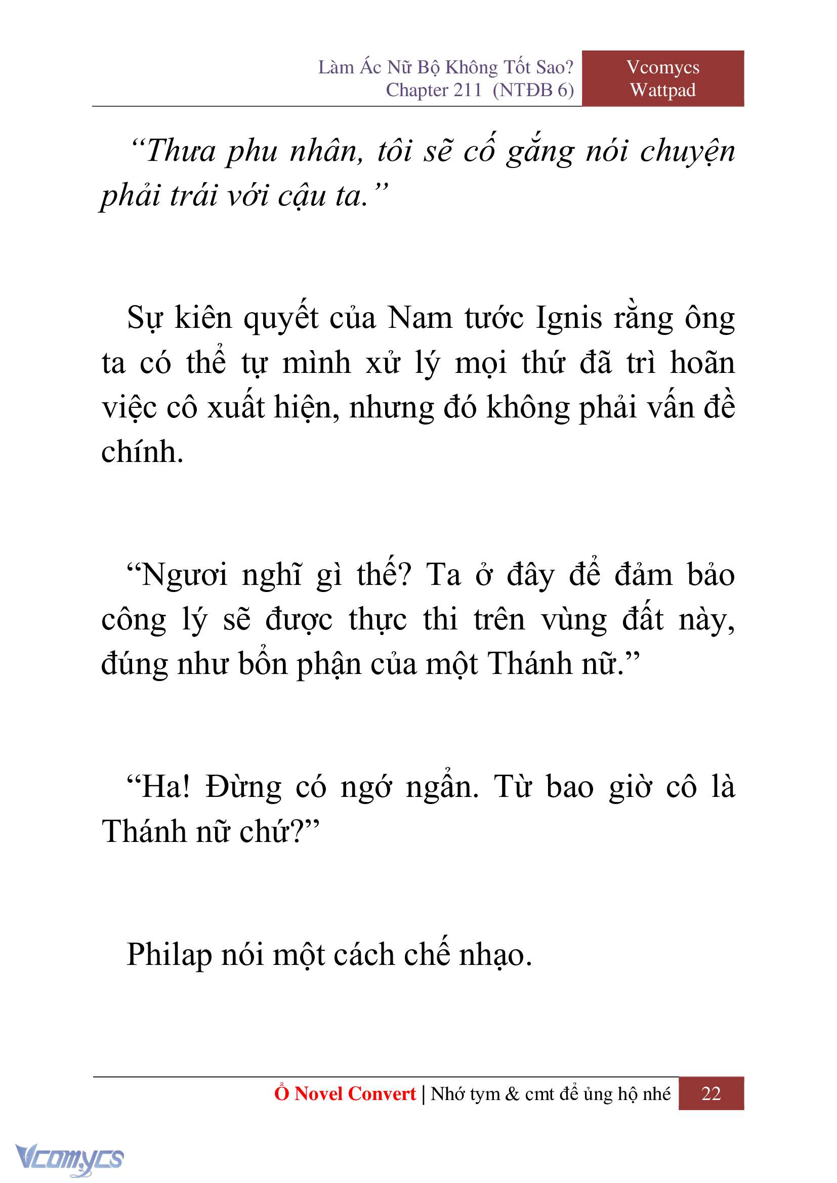 [Novel] Làm Ác Nữ Bộ Không Tốt Sao? Chap 211 - Trang 2