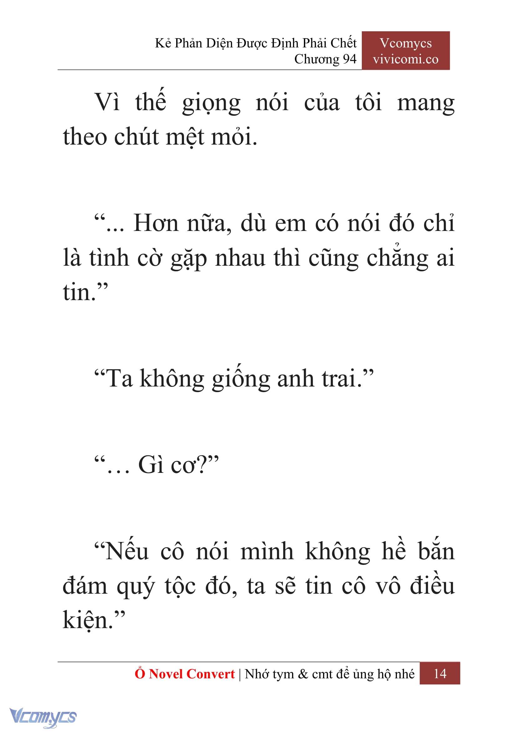 [Novel] Kẻ Phản Diện Được Định Phải Chết Chap 94 - Trang 2