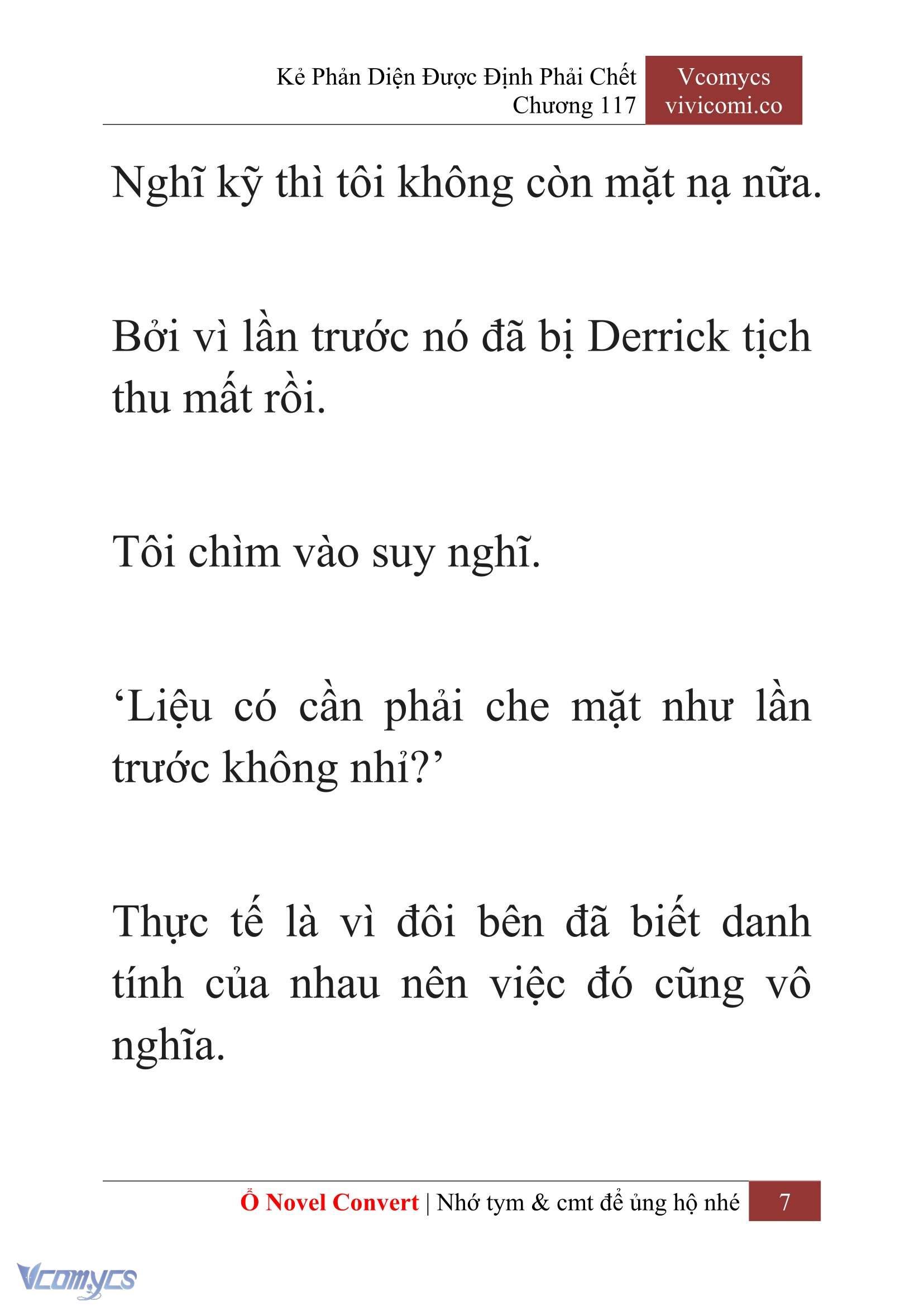 [Novel] Kẻ Phản Diện Được Định Phải Chết Chap 117 - Trang 2