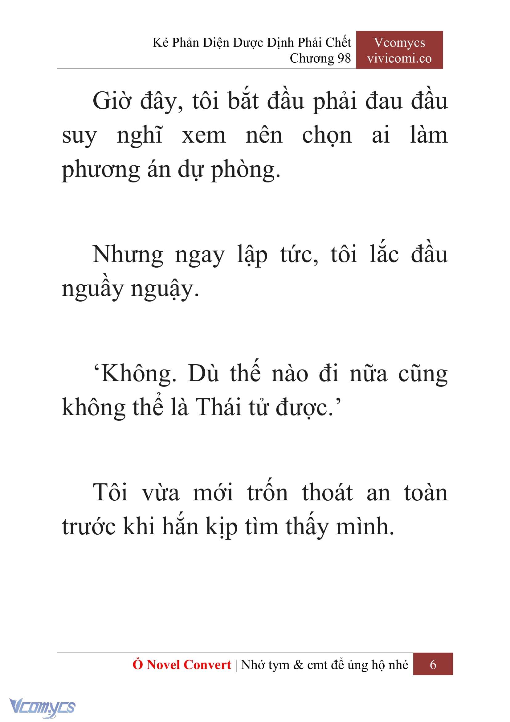 [Novel] Kẻ Phản Diện Được Định Phải Chết Chap 98 - Next Chap 99