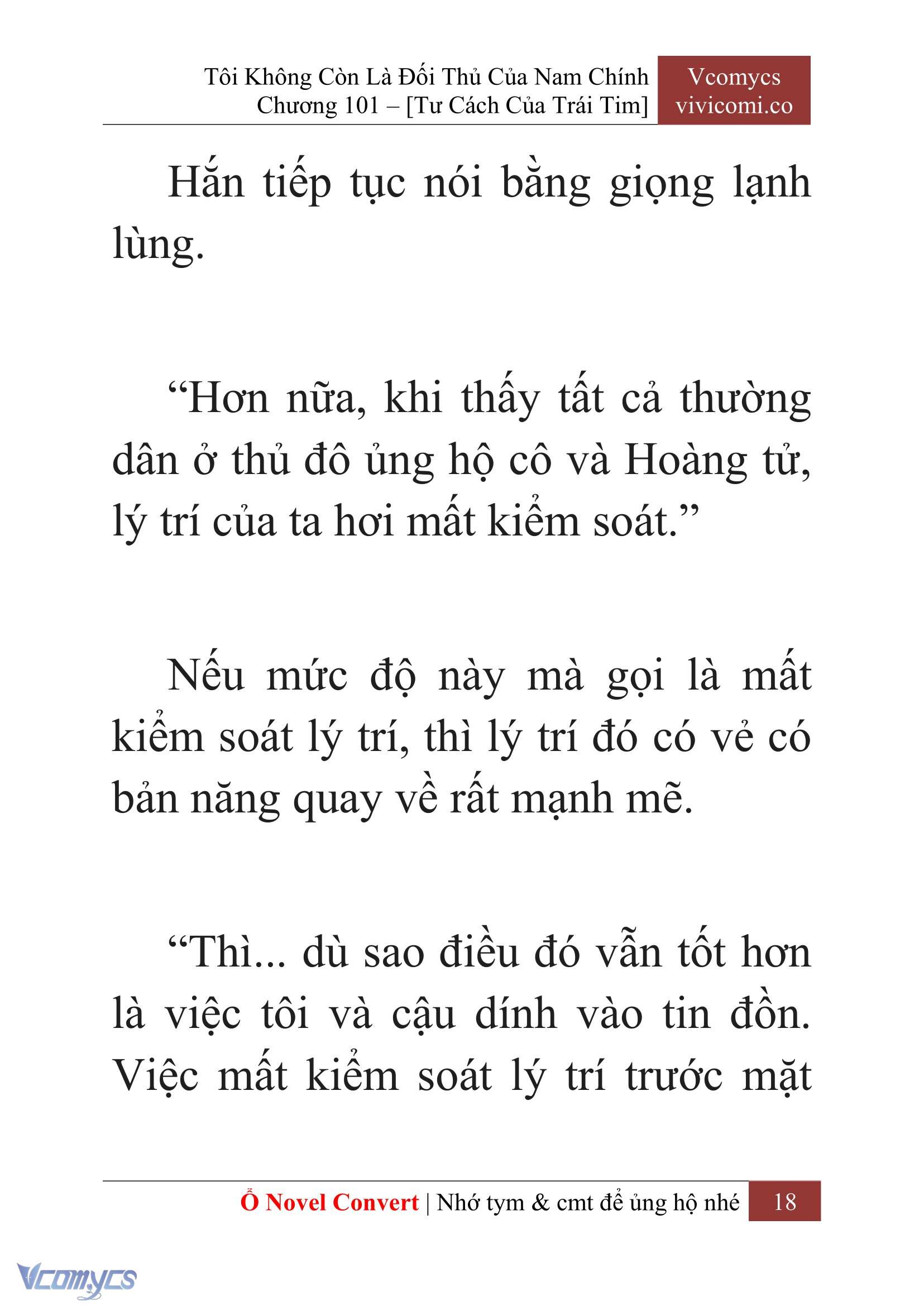 [Novel] Tôi Không Còn Là Đối Thủ Của Nam Chính Chap 101 - Trang 2