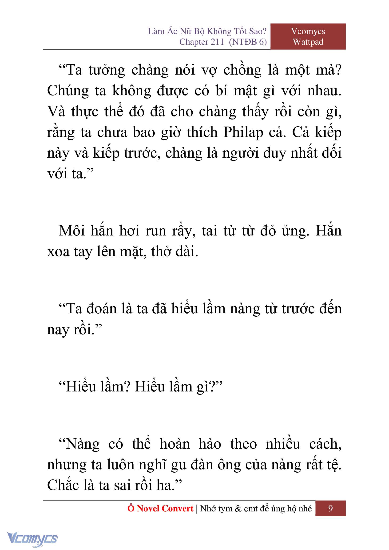 [Novel] Làm Ác Nữ Bộ Không Tốt Sao? Chap 211 - Trang 2