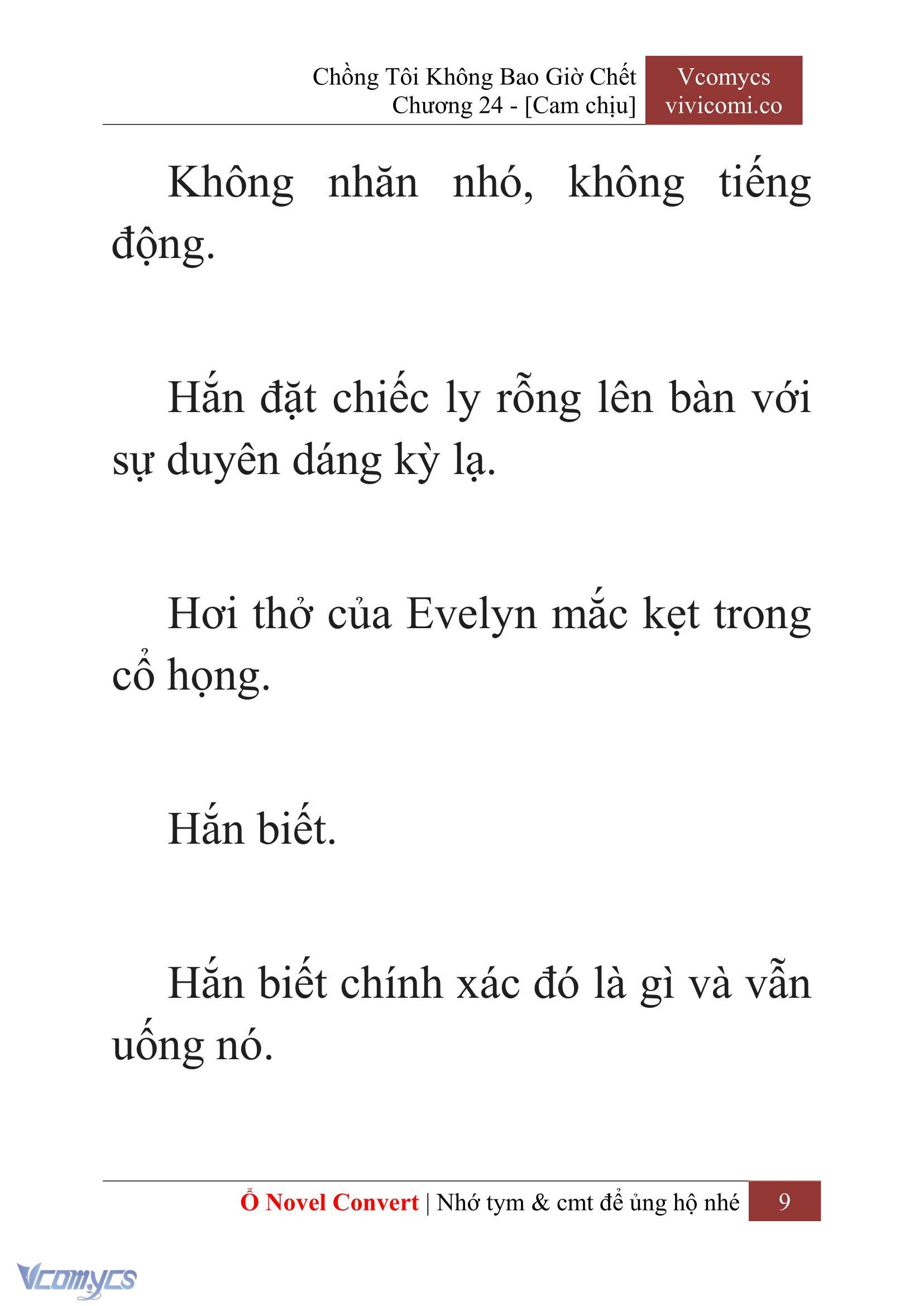 [Novel] Chồng Tôi Không Bao Giờ Chết Chap 24 - Trang 2