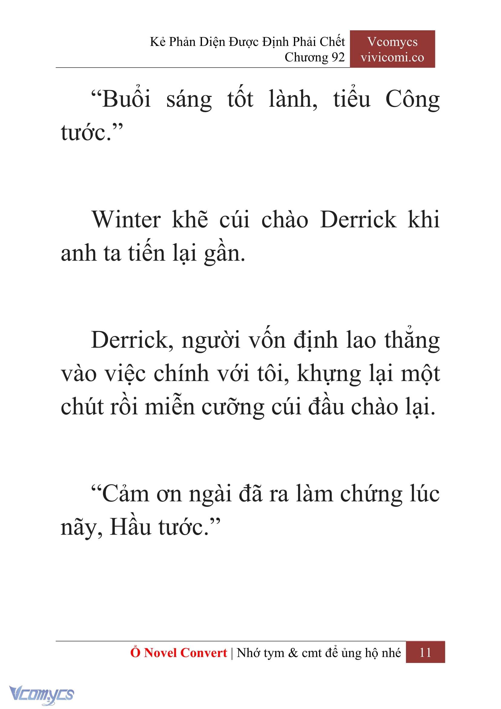 [Novel] Kẻ Phản Diện Được Định Phải Chết Chap 92 - Trang 2