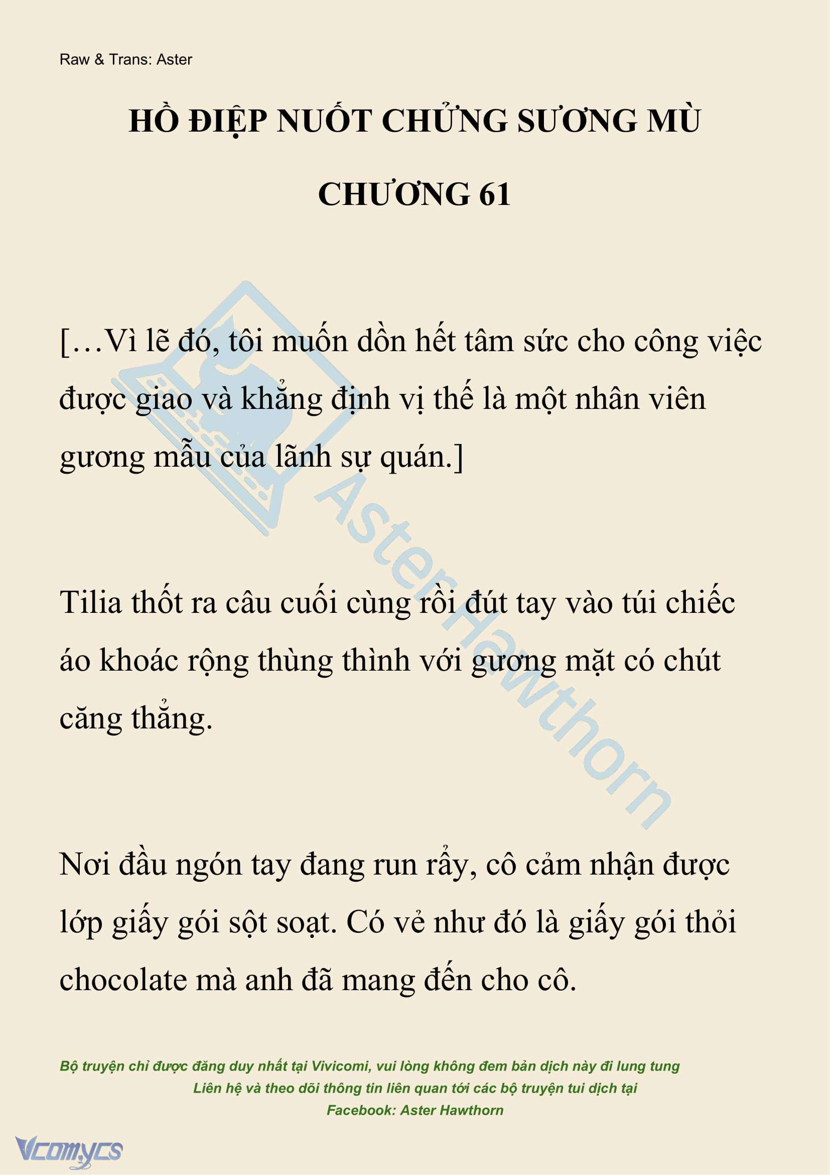 [NOVEL] Hồ Điệp Nuốt Chửng Sương Mù Chap 61 - Trang 2