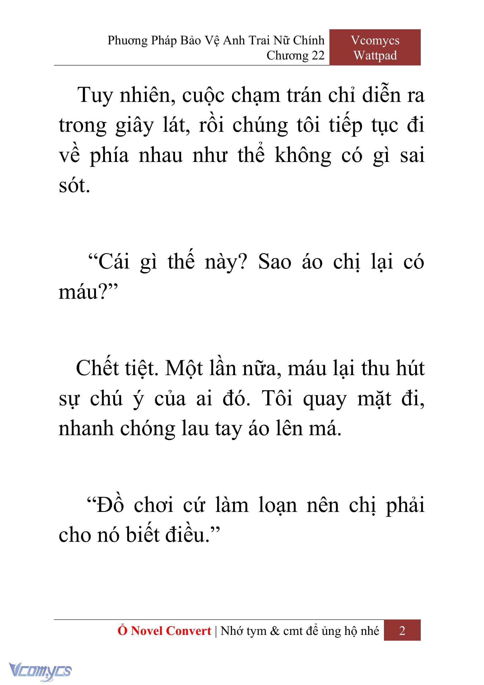[Novel] Phương Pháp Bảo Vệ Anh Trai Nữ Chính Chap 22 - Trang 2